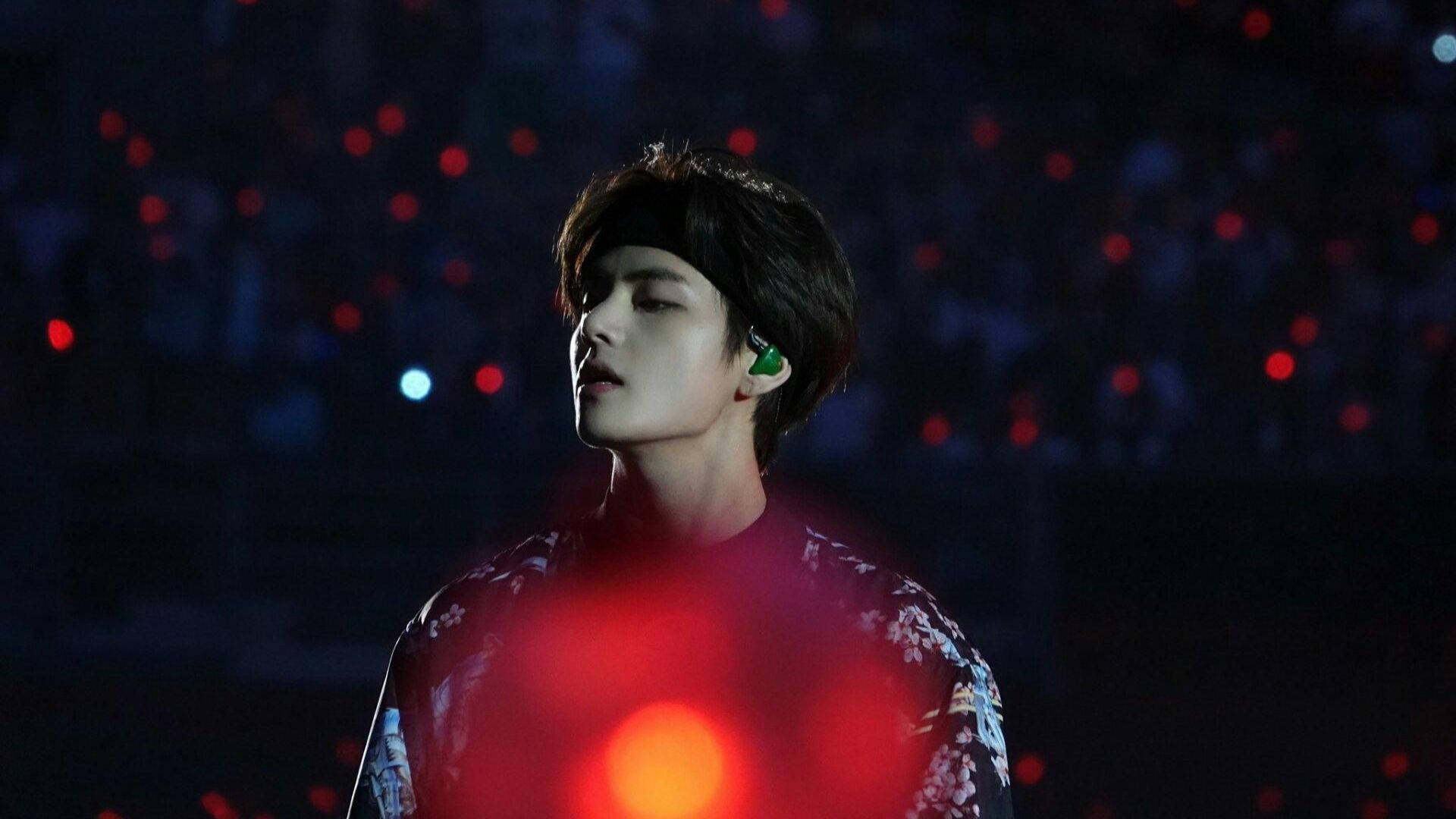 1920x1080 BTS Tae Hyung Sharp Jawline Wallpaper