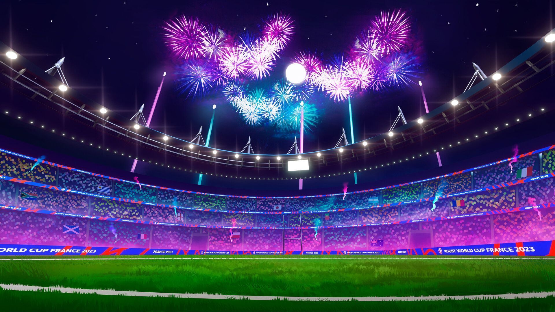 1920x1080 Rugby World Cup 2023 Animation Background
