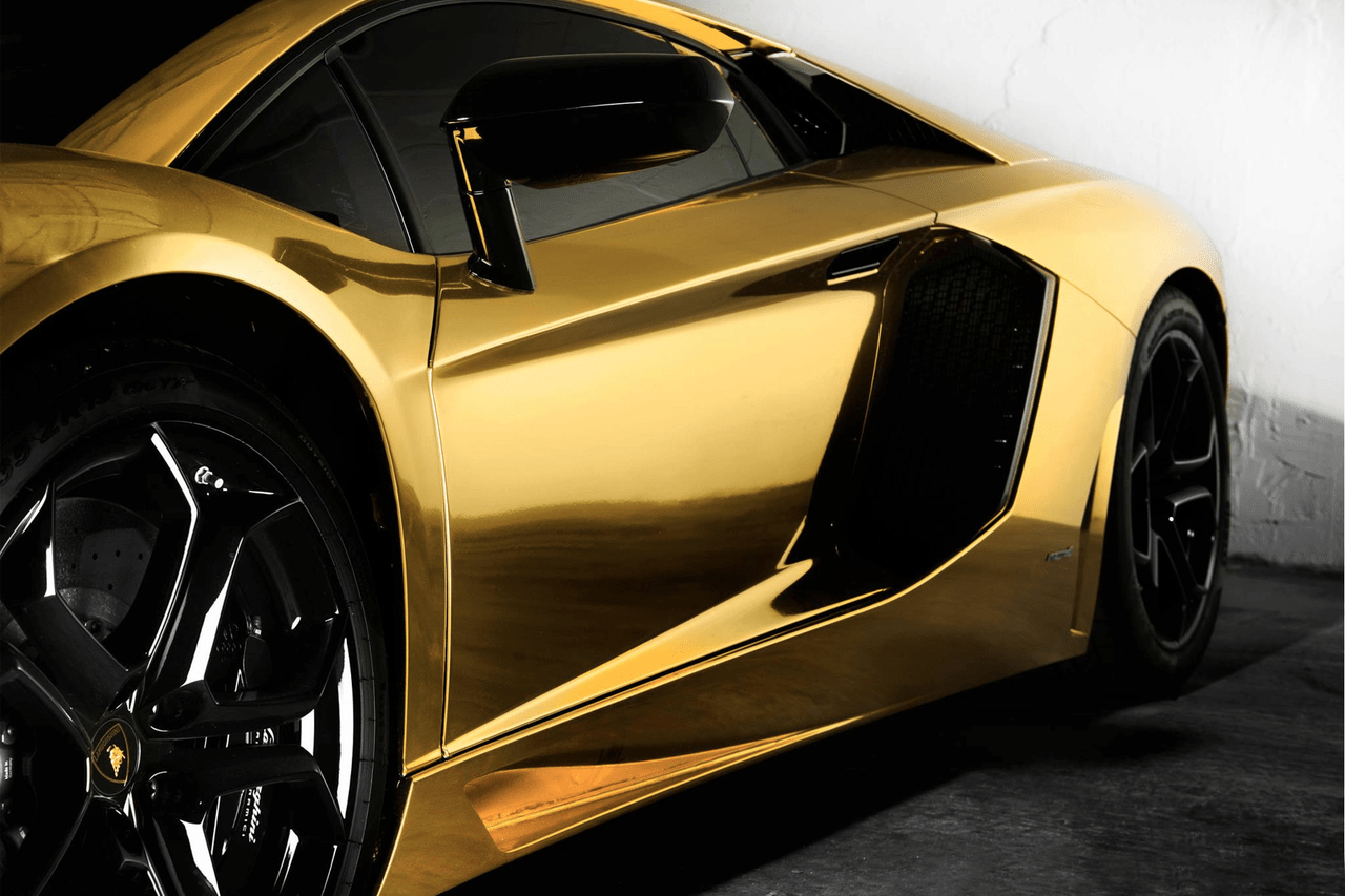 Gold Car Wallpaper Lamborghini