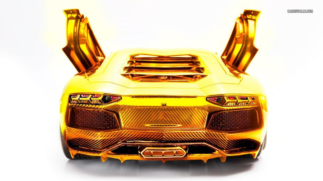 1366x768 Wallpaper Golden, Ferrari, Logo, 4k, Automotive / Cars