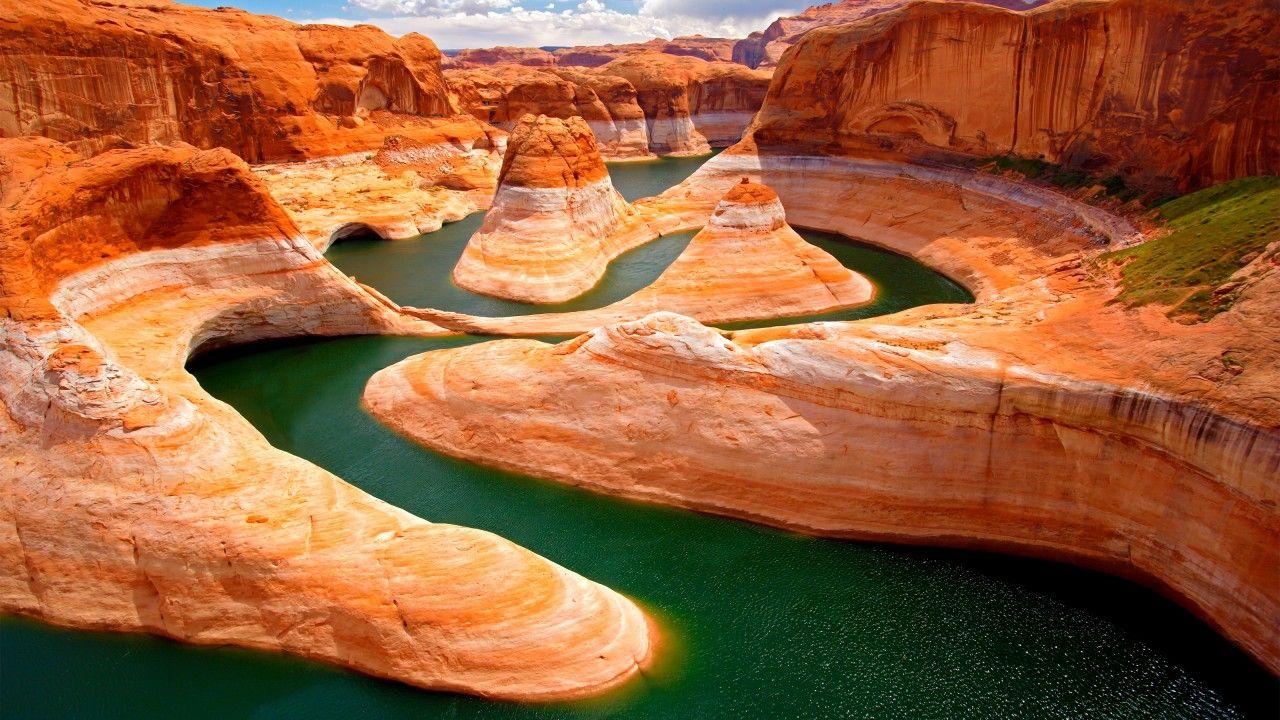 1280x720 Wallpaper Glen Canyon, Lake Powell, Utah, Arizona, HD