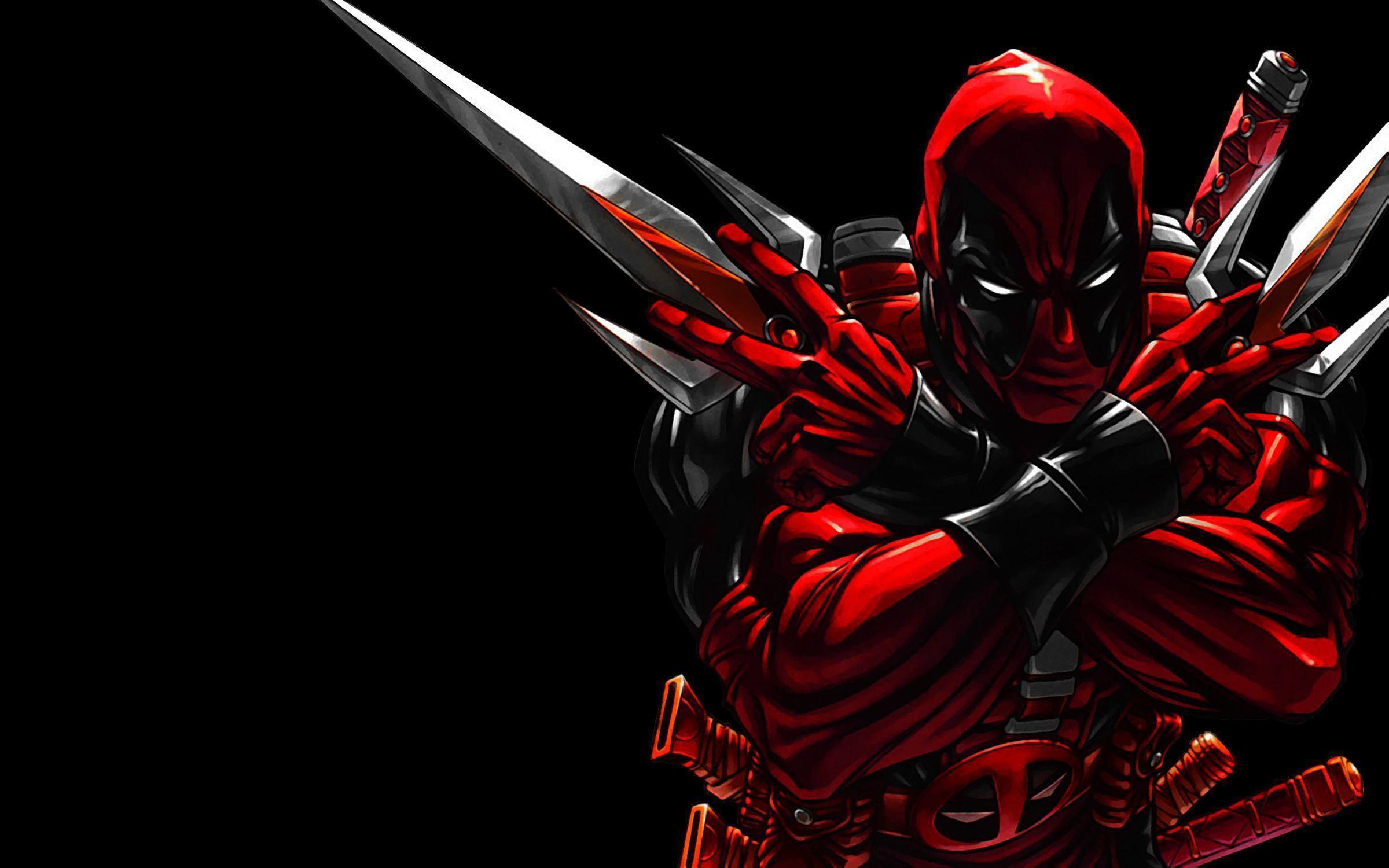 2400x1500 Deadpool Movie Logo Background Desktop Wallpaper Box