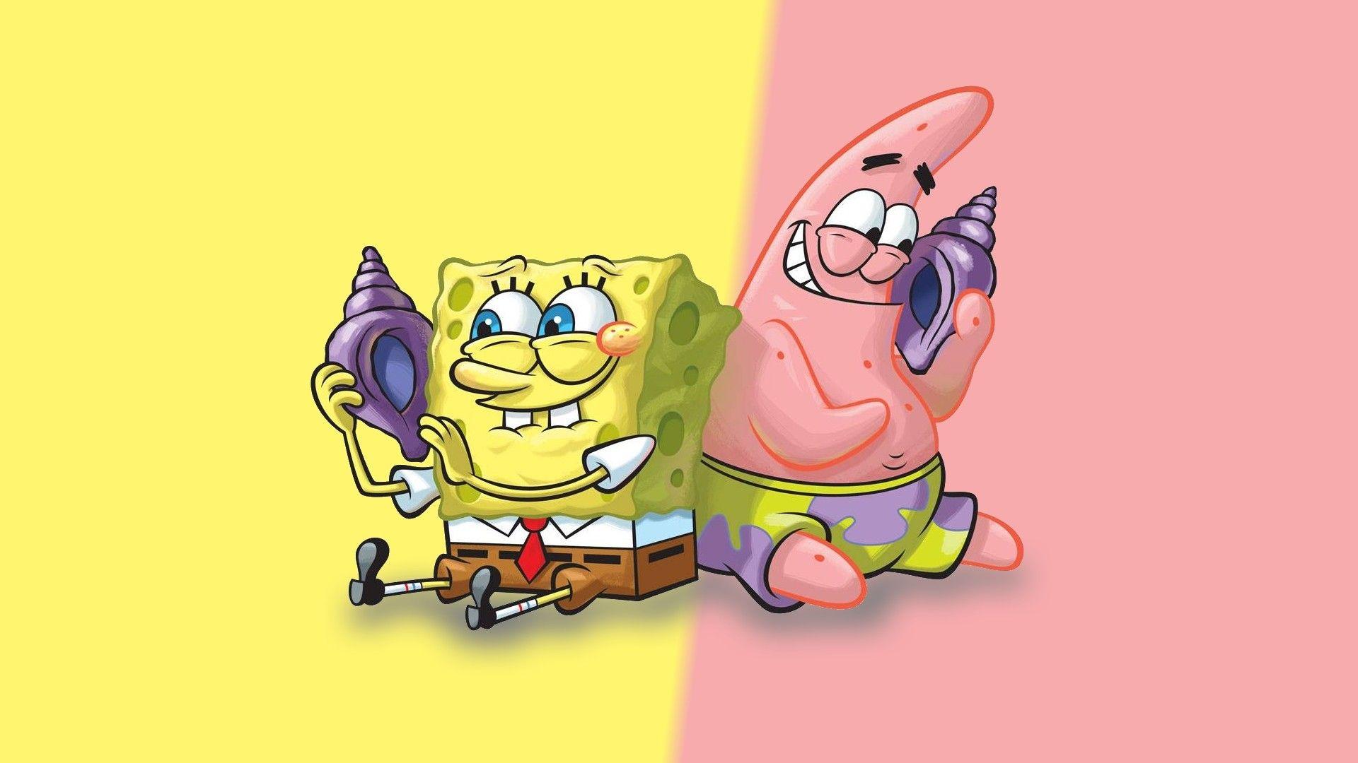 1920x1080 Spongebob và Patrick hình nền