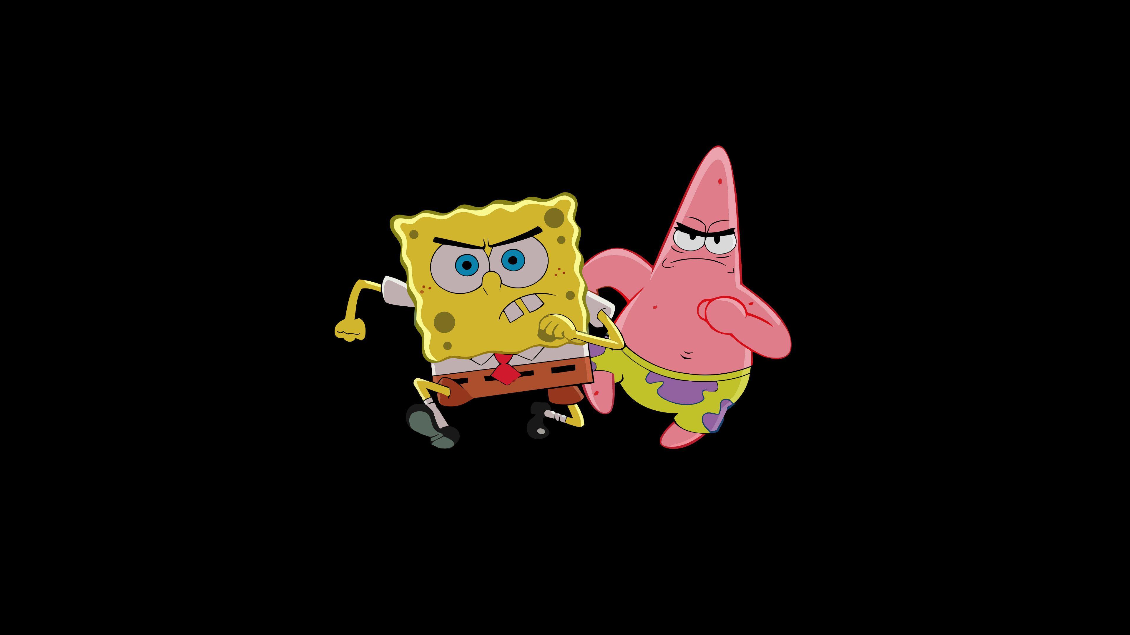 3840x2160 Patrick Star And Spongebob, Phim hoạt hình HD, Hình nền 4k