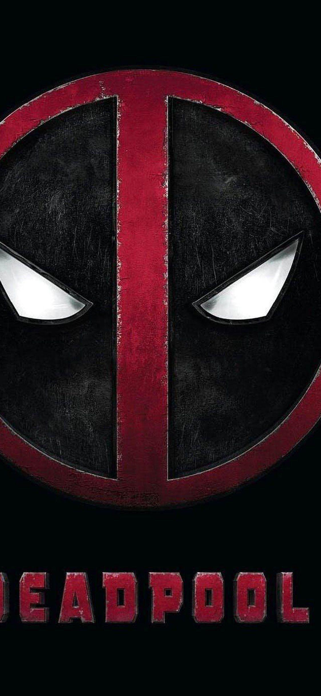 1125x2436 IPhone X Evil Eyed Deadpool Logo Wallpaper : Movies Wallpaper