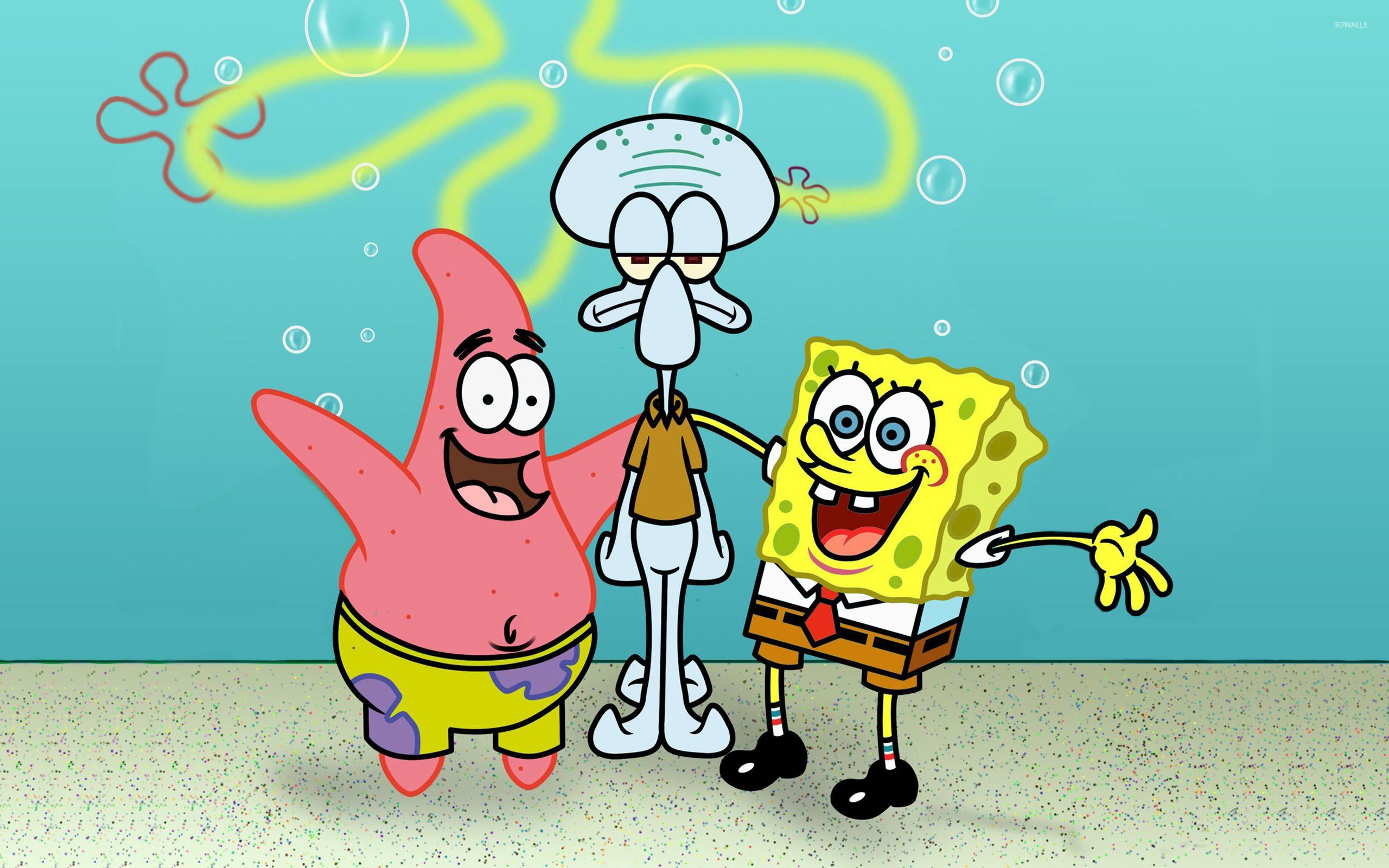 2560x1600 SpongeBob, Patrick và Squidward hình nền - Phim hoạt hình