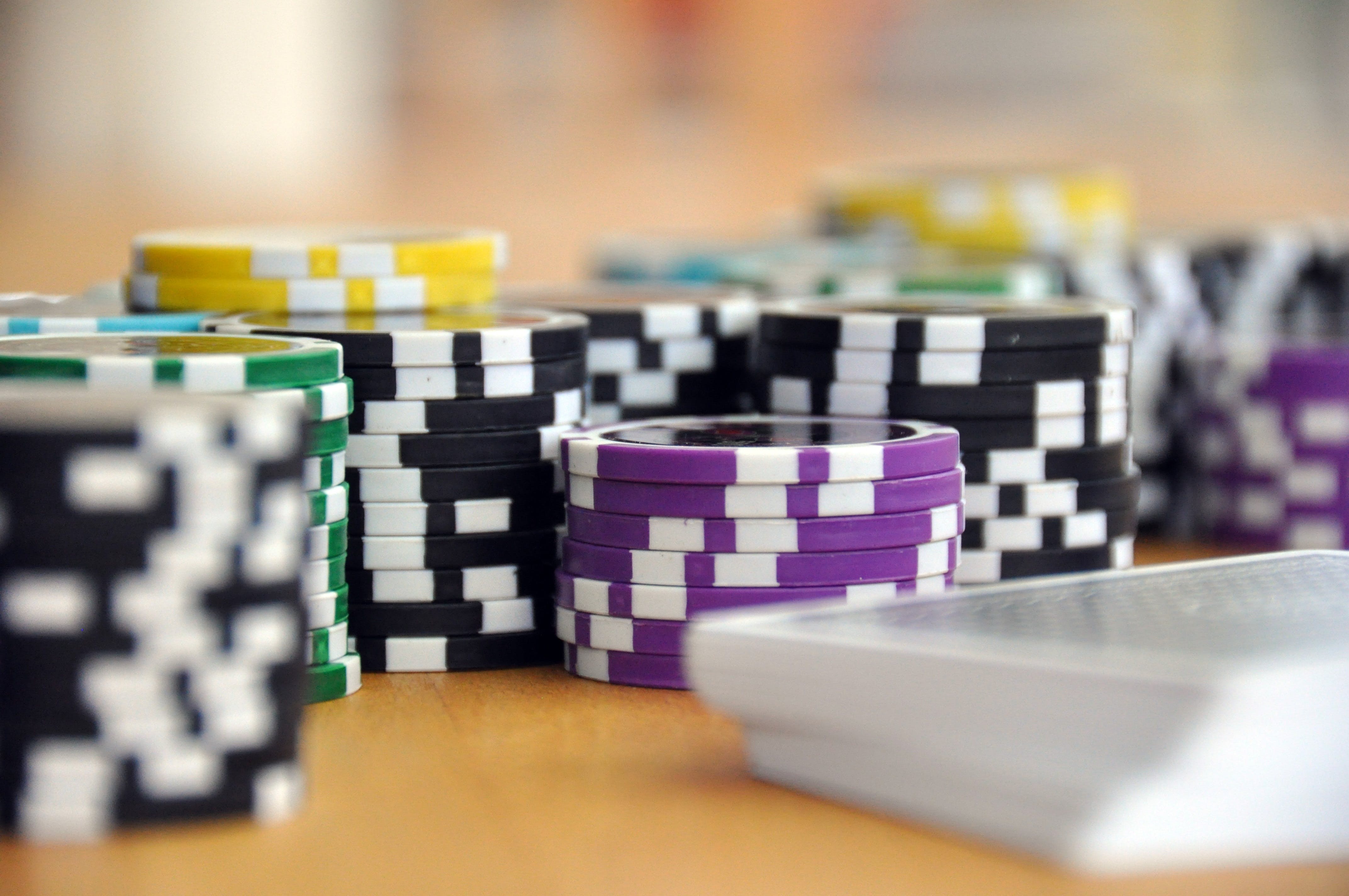 4288x2848 Blue Green And Purple Poker Chips , Image
