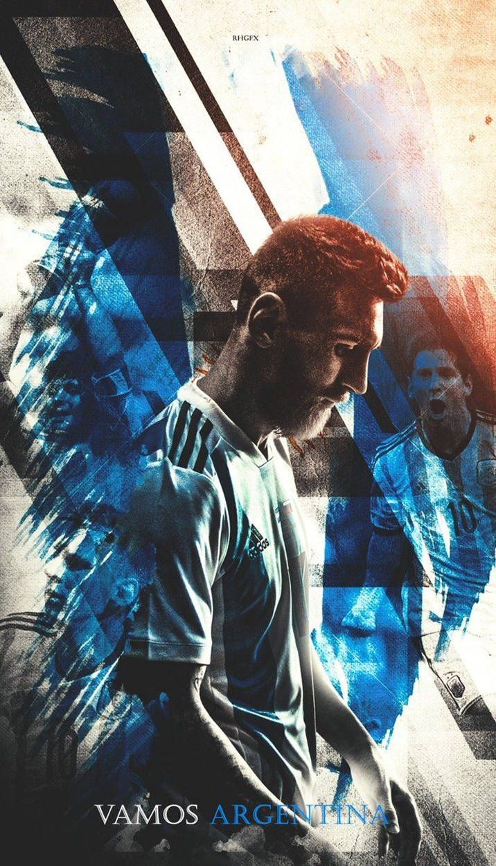 716x1250 Download Messi Argentina Vamos Poster Wallpaper