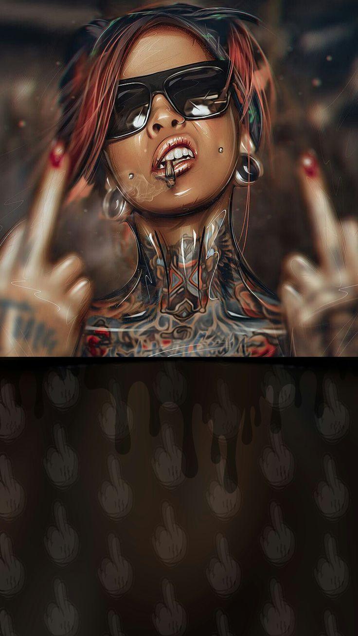736x1308 Artistic Girly Wallpaper