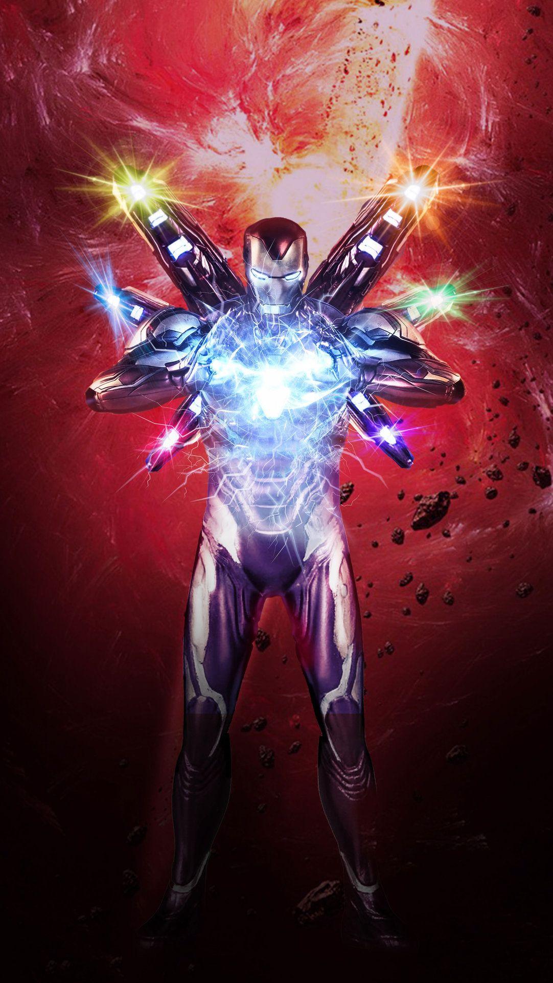 1082x1922 Avengers Endgame New Infinity Gauntlet Suit Wallpaper