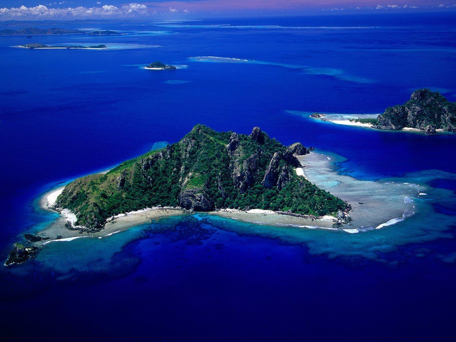 1600x1200 Aerial View Of Monu Island Wallpaper Fiji Islands World
