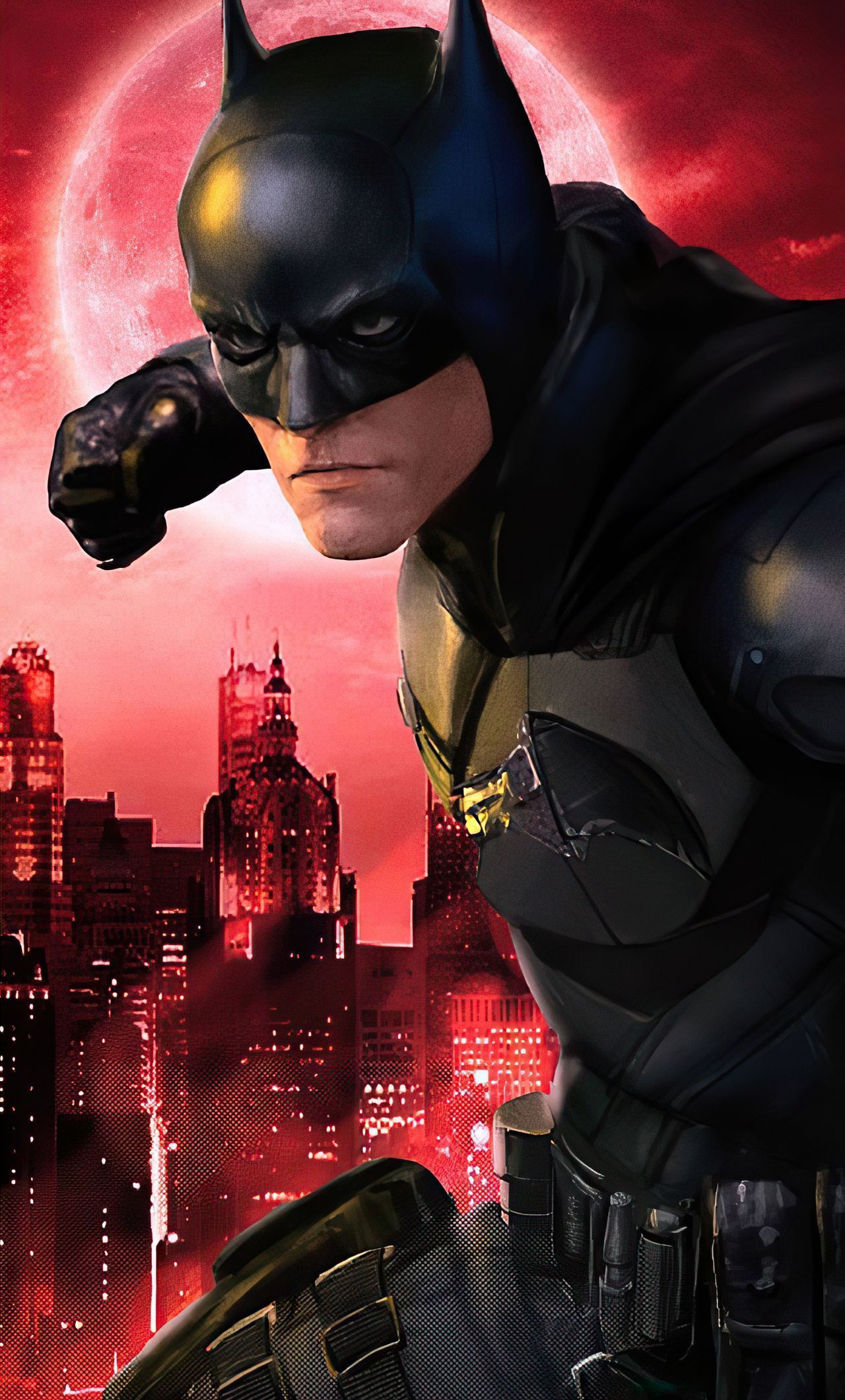 1280x2120 Batman Robert Pattinson 4K Wallpaper
