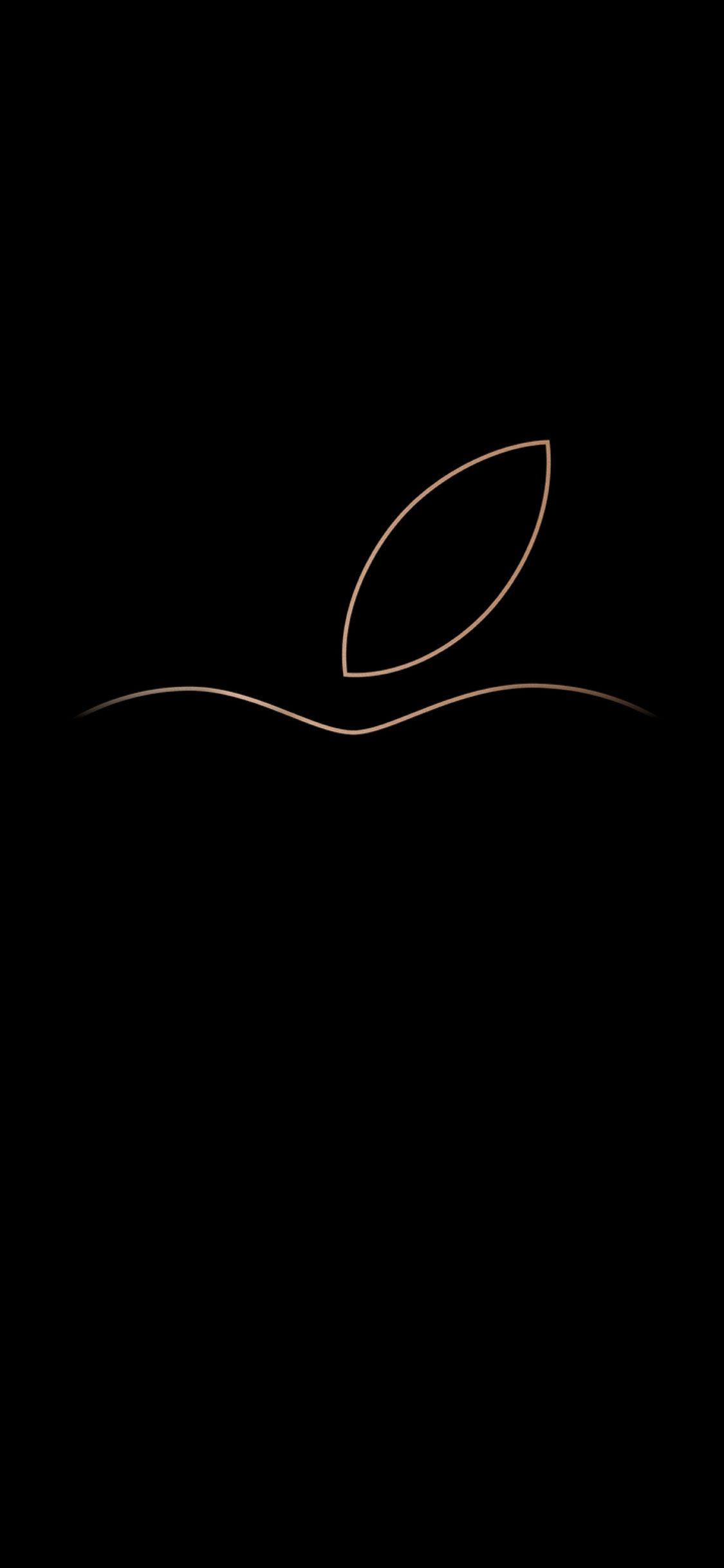 Apple Logo Black Background Wallpaper iPhone Phone 4K #6680e