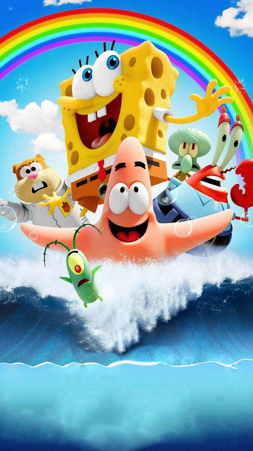 1079x1920 Cute Spongebob Wallpaper