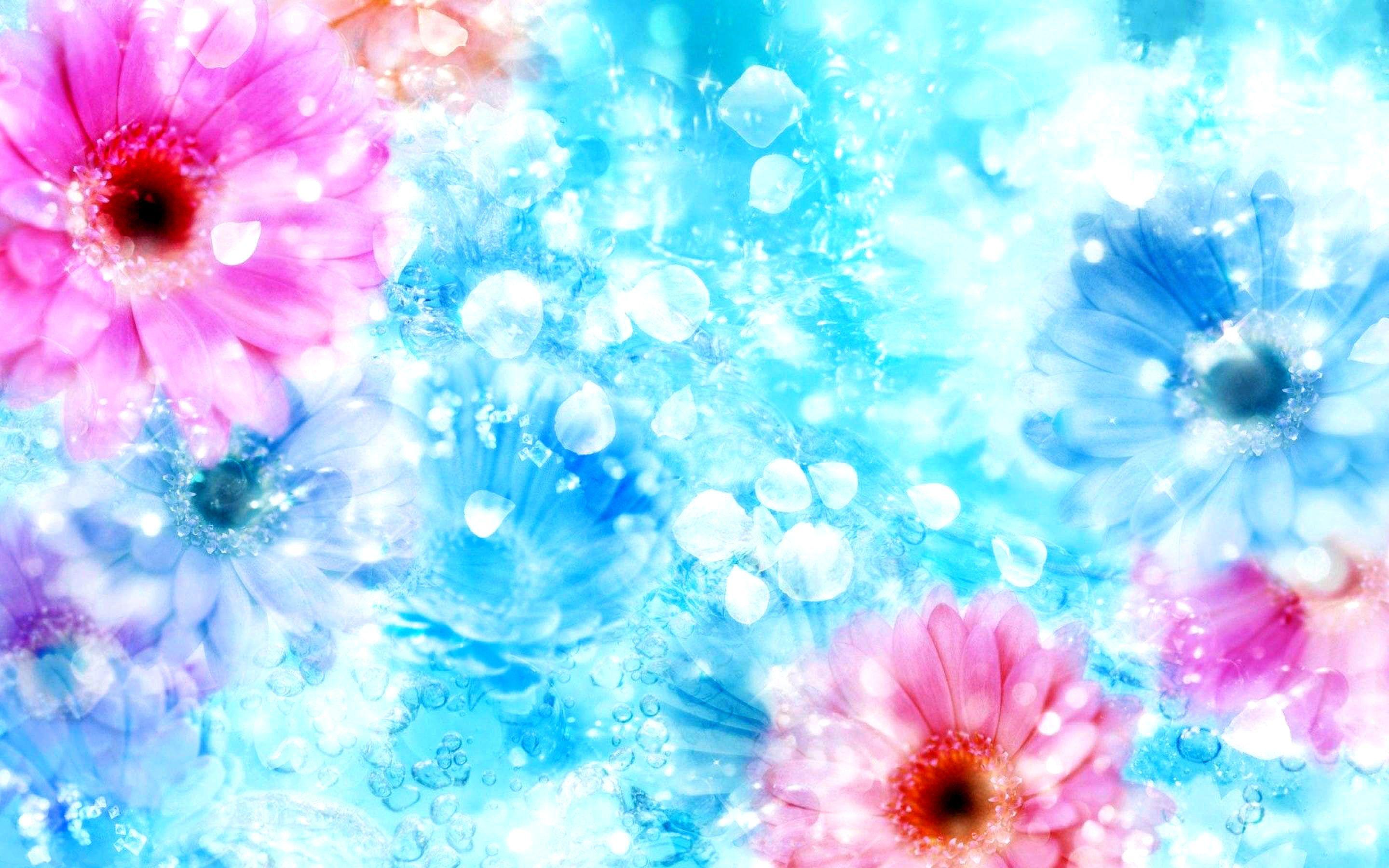 2880x1800 Pastel Floral Wallpaper