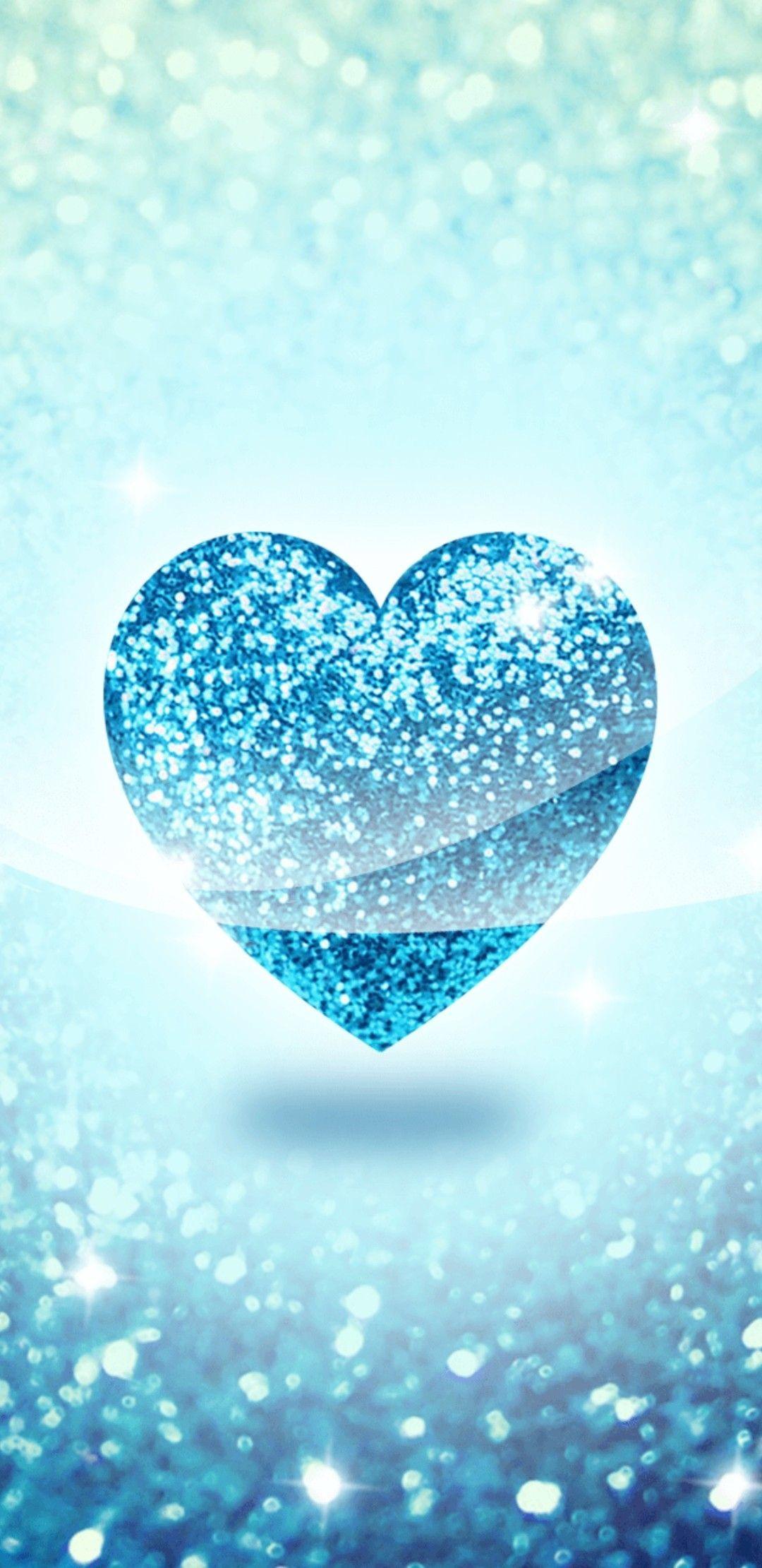 1080x2220 Blue Heart Wallpaper Heart iPhone Wallpaper, Wallpaper