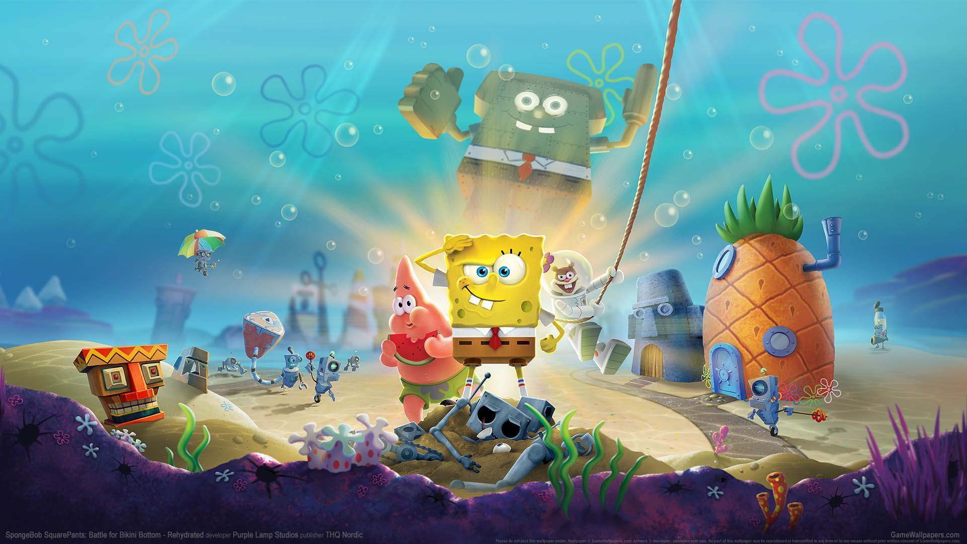 1920x1080 SpongeBob SquarePants: Battle for Bikini Bottom wallpaper 01 1920x1080
