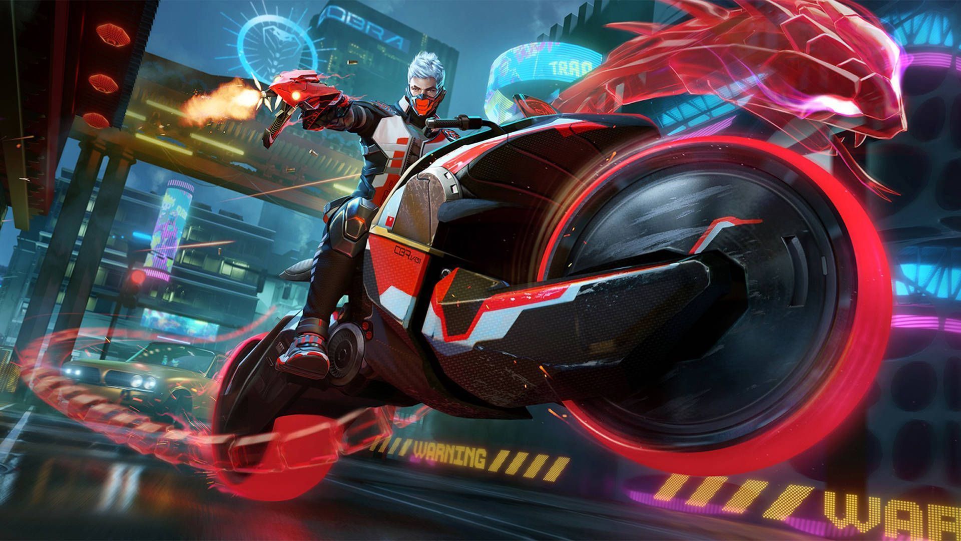 1920x1080 Download Free Fire Cobra Red Snake