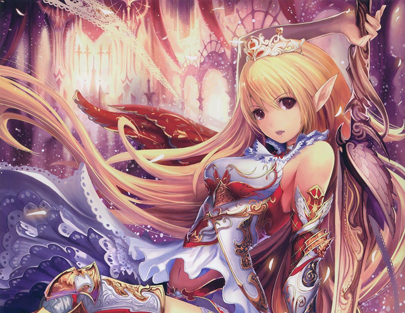 1324x1024 Photos Swords Elves tachikawa mushimaro shingeki no bahamut