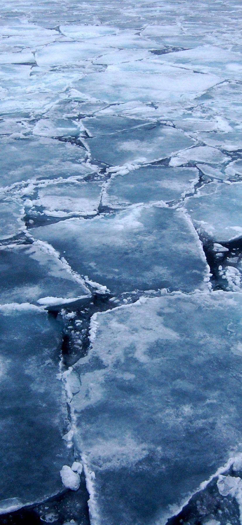 828x1792 Arctic, ice slices, cracks, sea, cold 828x1792 iPhone XR