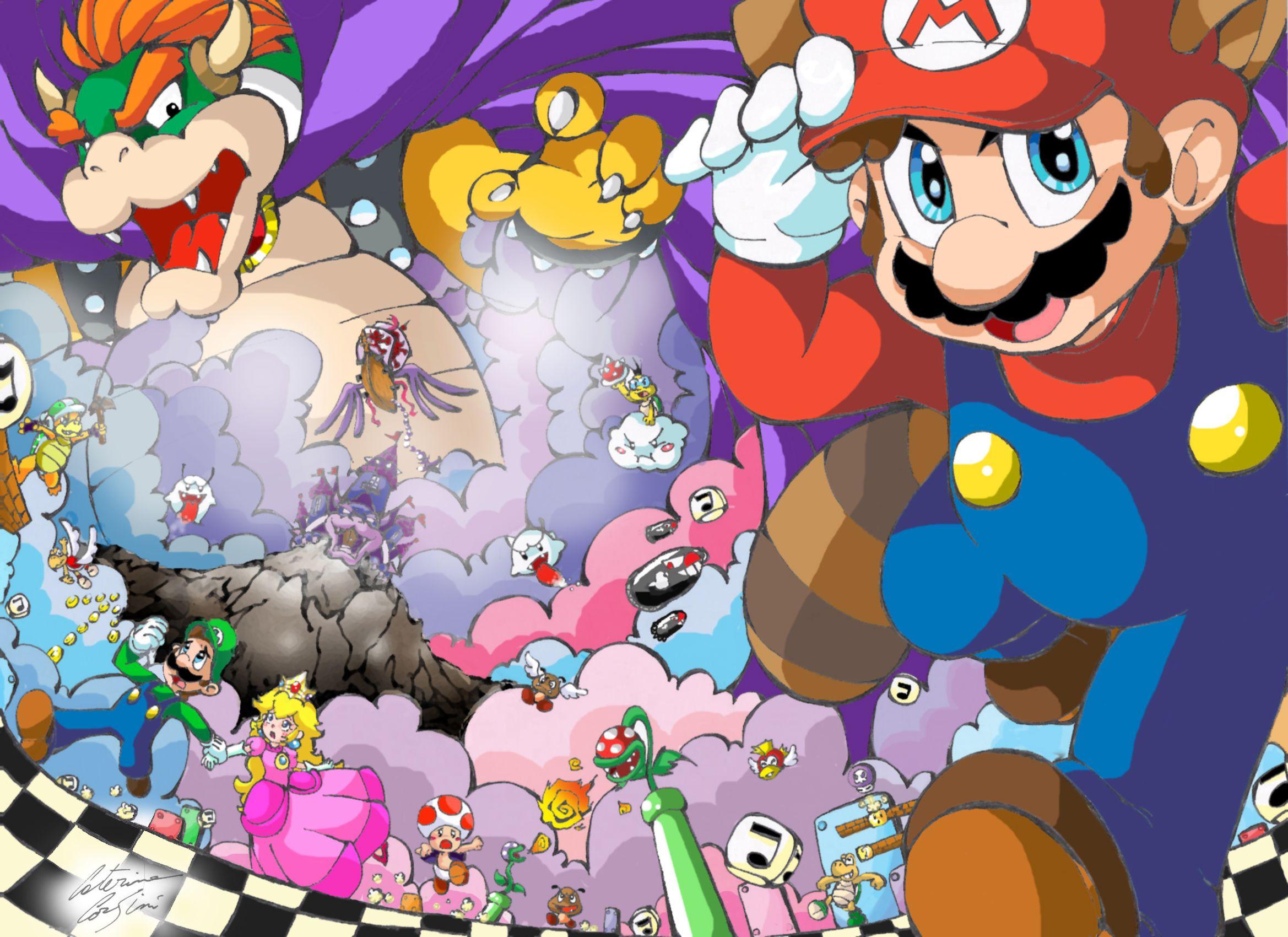 2338x1700 The Real Mushroom Kingdom (Super Mario Fan Comedy RP)