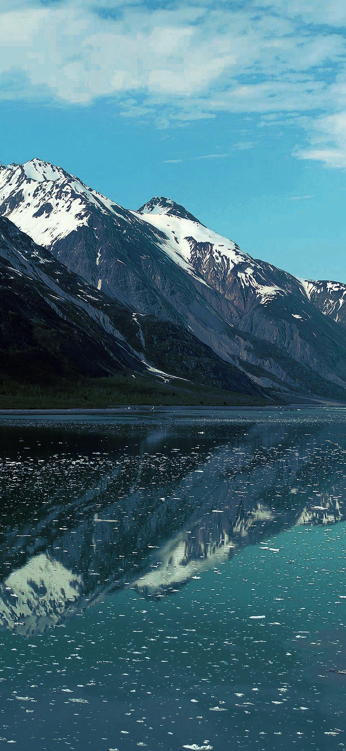 1125x2436 Mountain Ice Green Everest Wallpaper