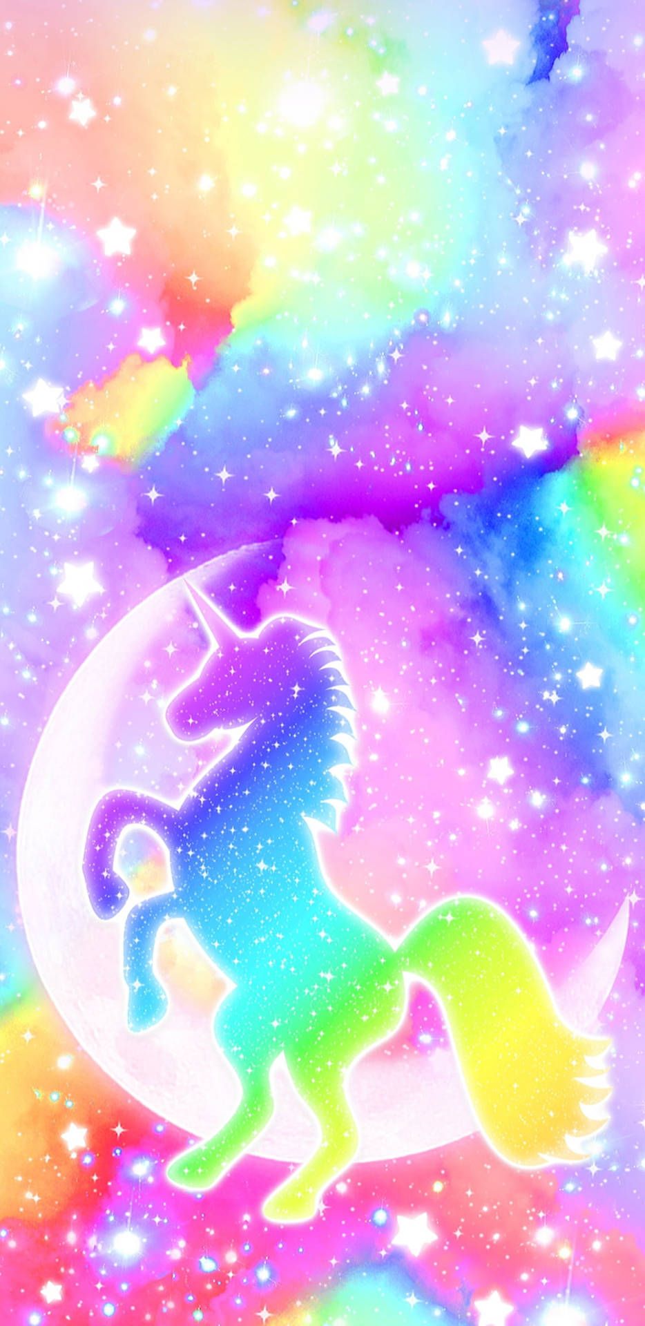 934x1920 Unicorns Wallpaper
