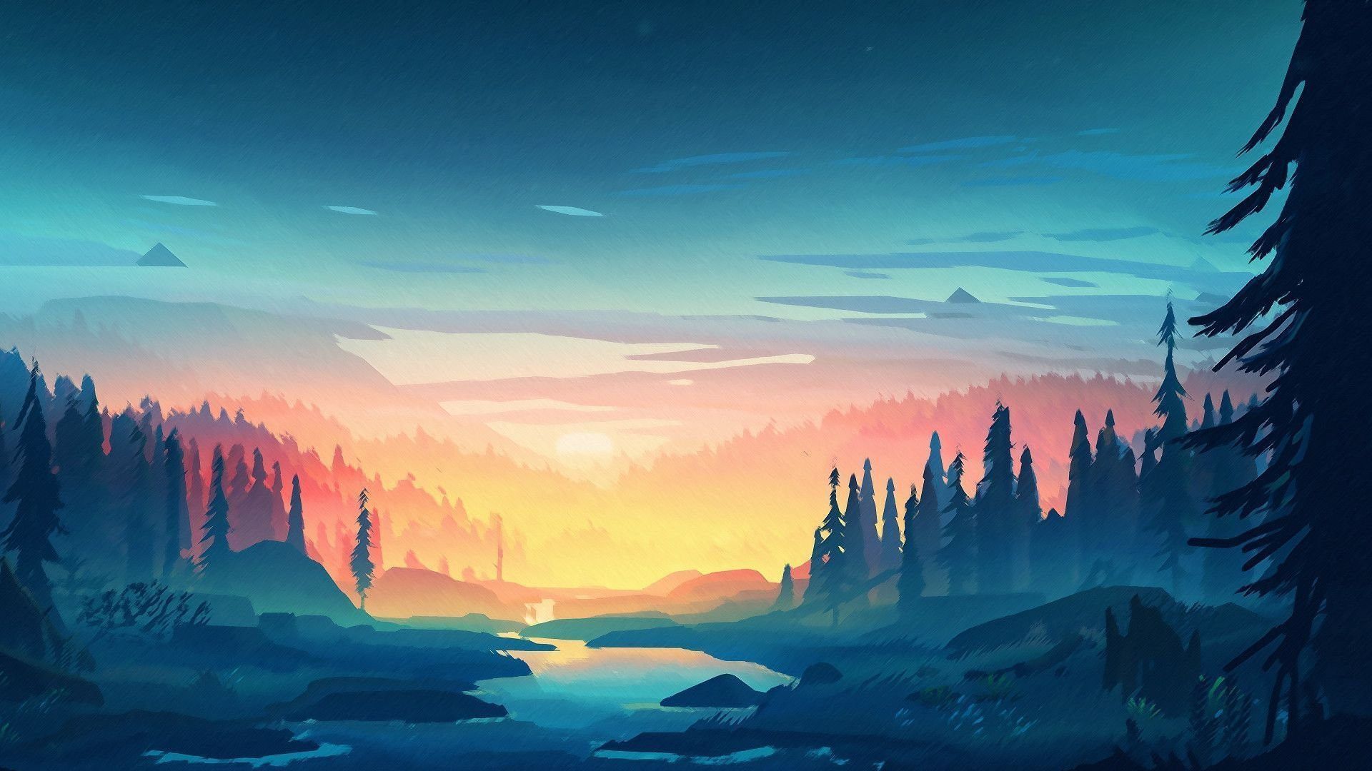 1920x1080 4K Dual Monitor Background Wallpaper