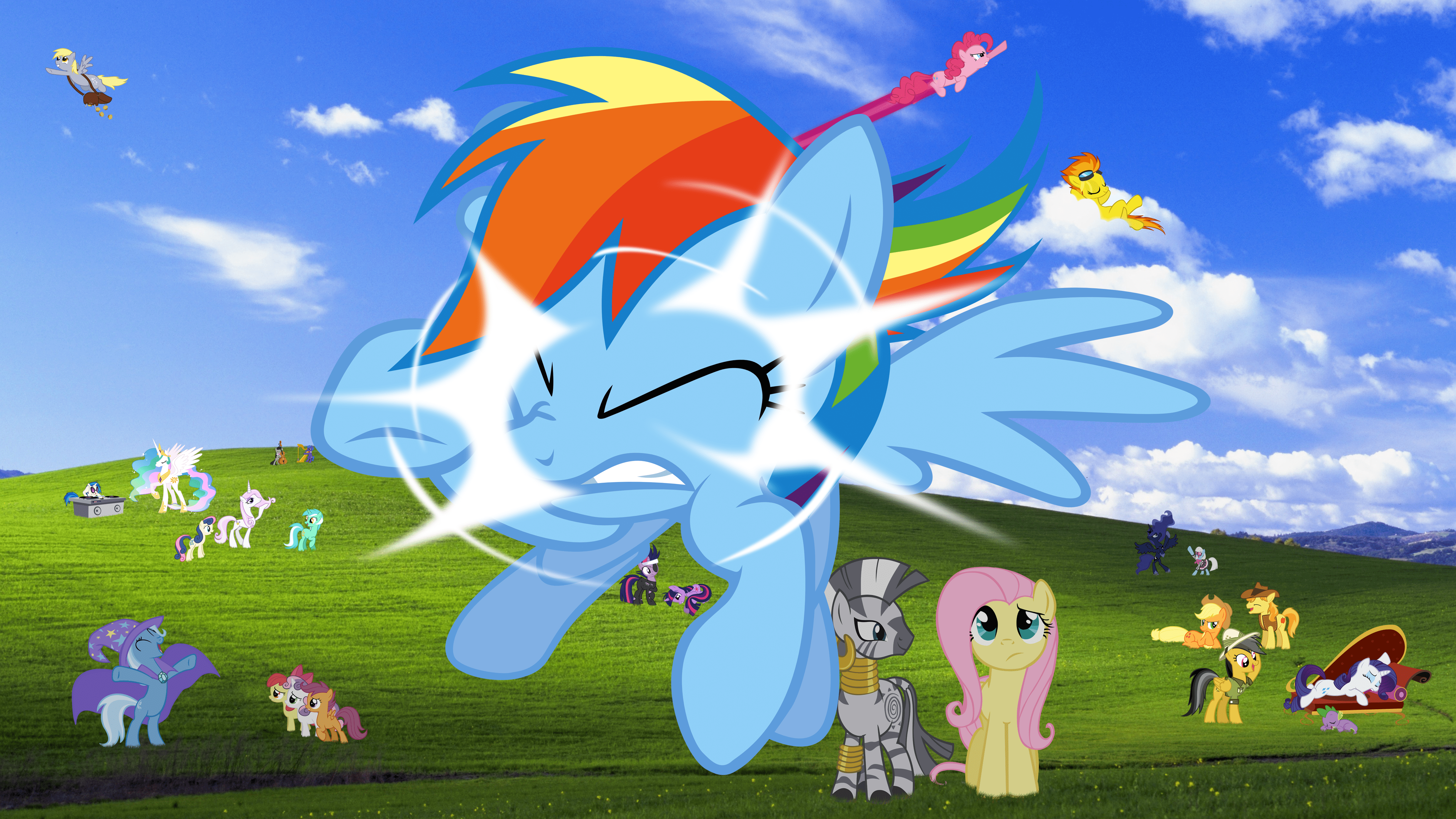 4510x2537 Rainbow Dash Broken Desktop Wallpaper_hd wallpaper_download
