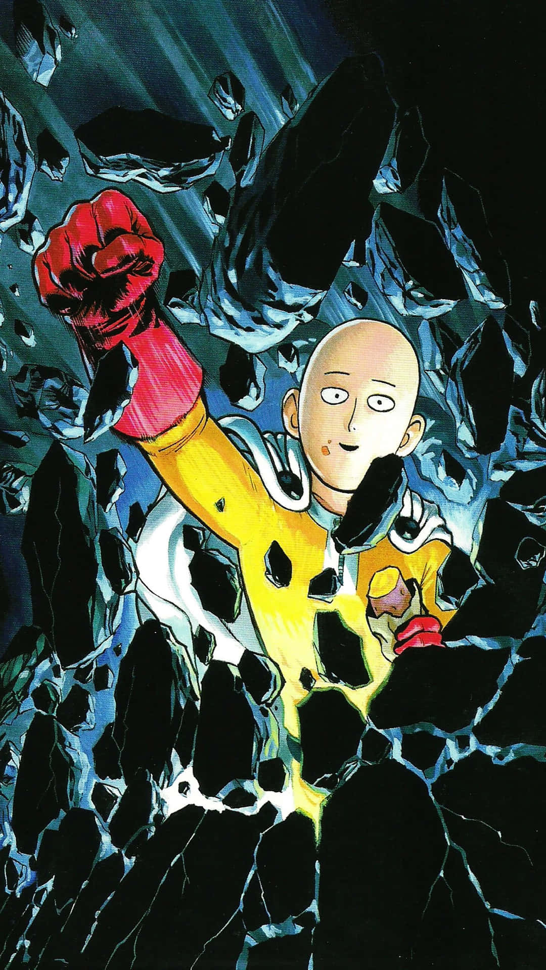 1080x1920 Download One Punch Man Season 2: Saitama and Garou Faceoff Wallpaper