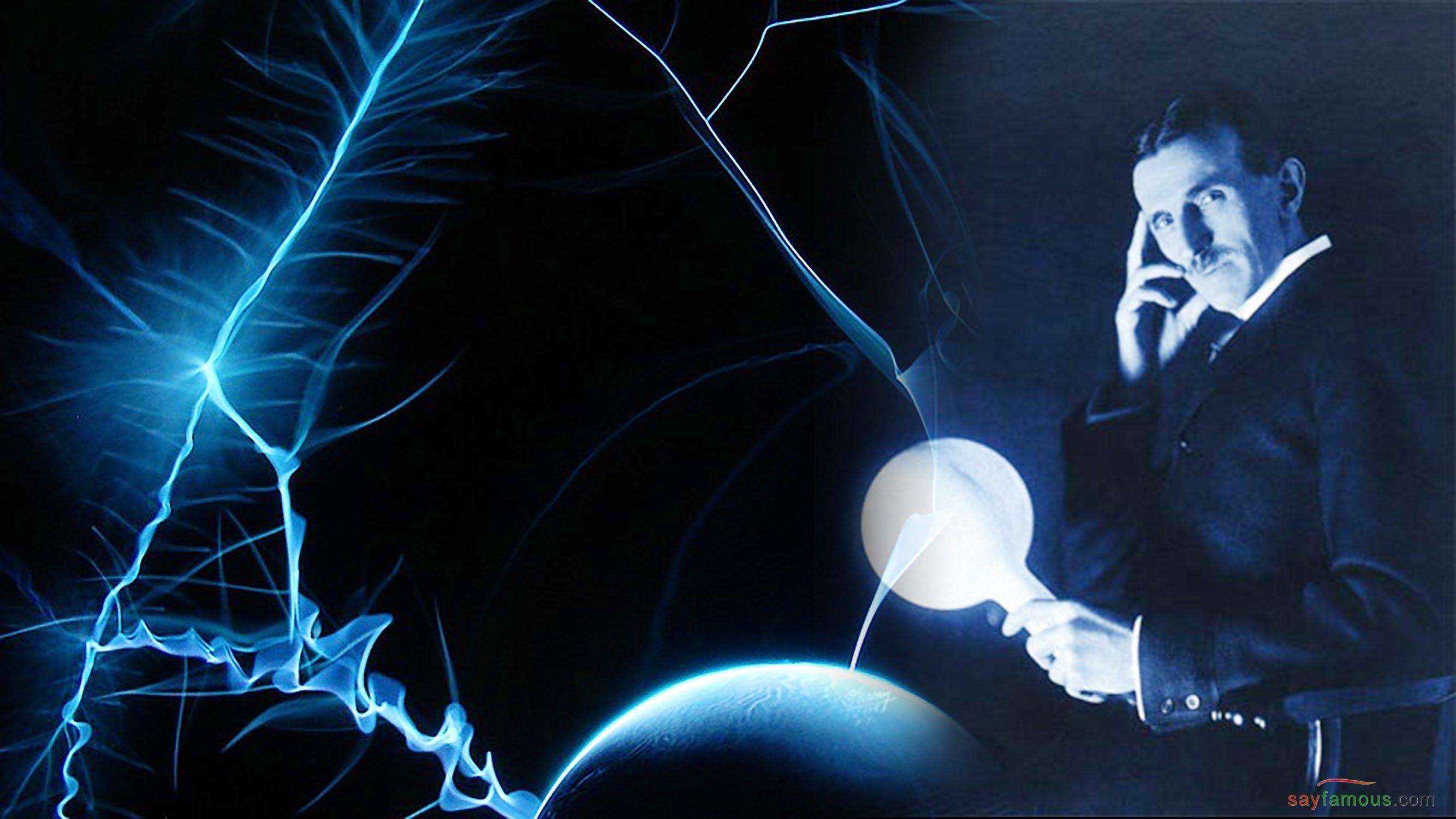 2667x1500 Crazy scientist Nikola Tesla (HD desktop wallpaper 2)
