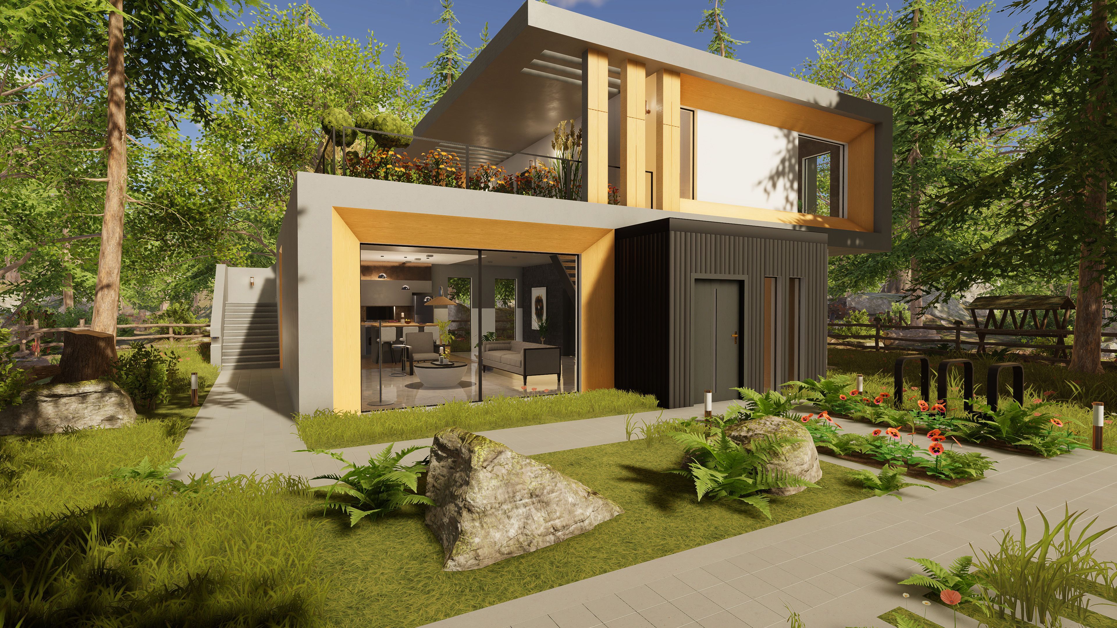 3840x2160 Modern Home Design Wallpaper Flipper 2 HD Backgroundx2160