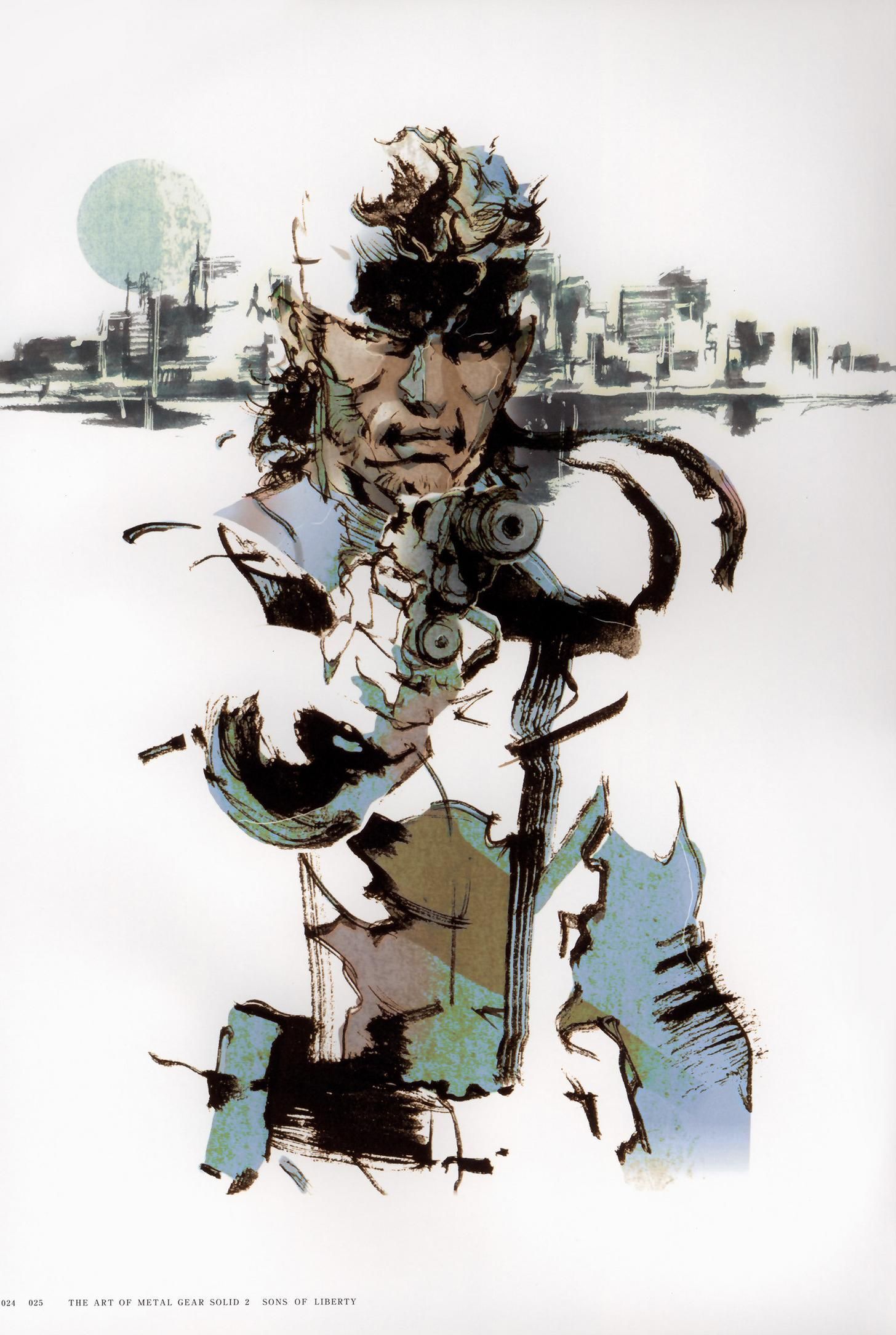 1456x2168 Yoji Shinkawa. Metal gear
