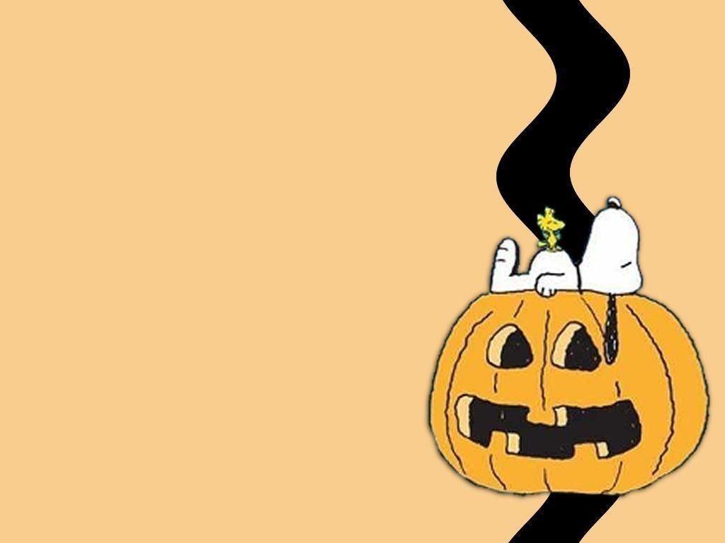 Hình nền Halloween có kích thước 1024x768 dành cho Snoopy