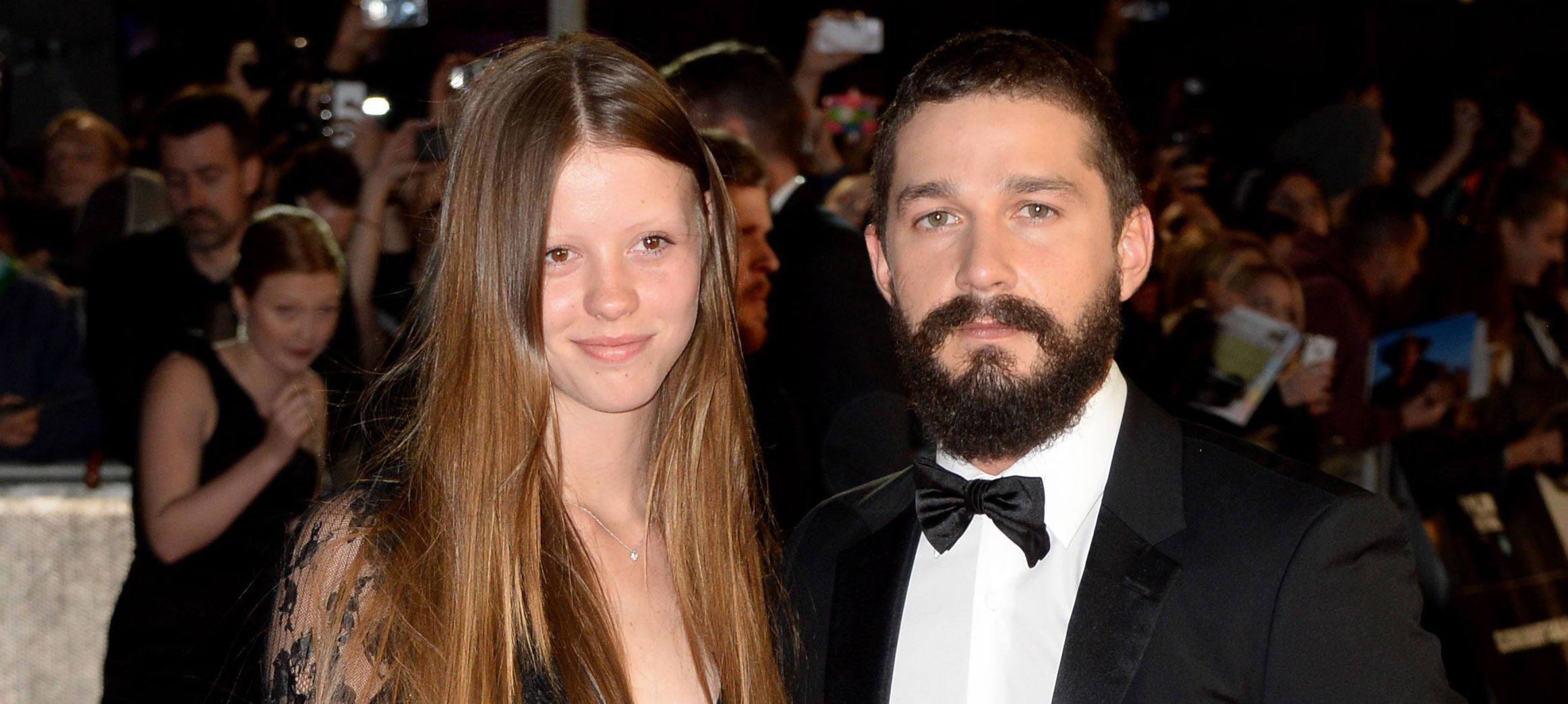 2325x1044 Shia LaBeouf Marries Girlfriend Mia