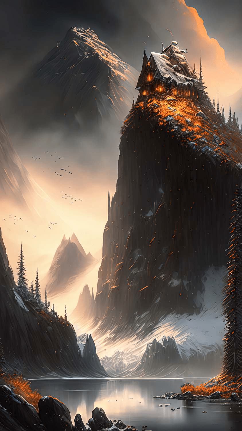 844x1500 Sci Fi House iPhone Wallpaper HD