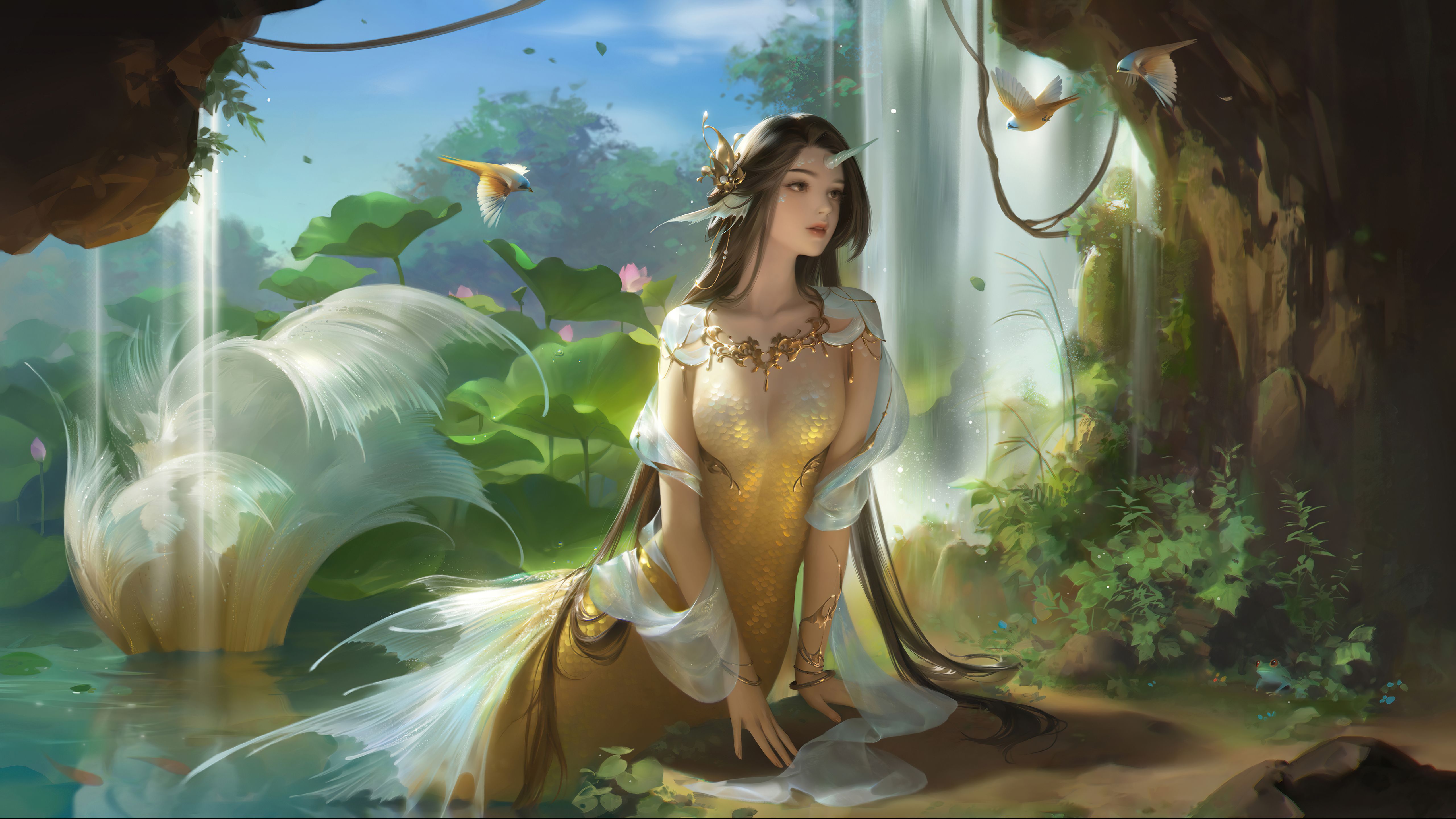 5120x2880 Meramaid Fantasy 5k Laptop HD