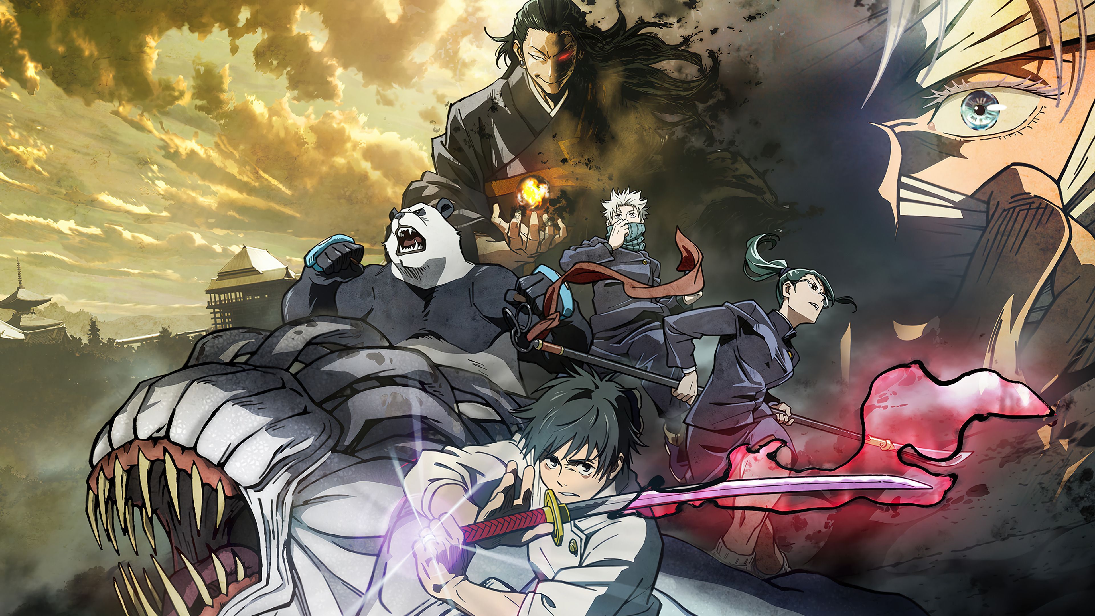 3840x2160 Panda (Jujutsu Kaisen) wallpaper