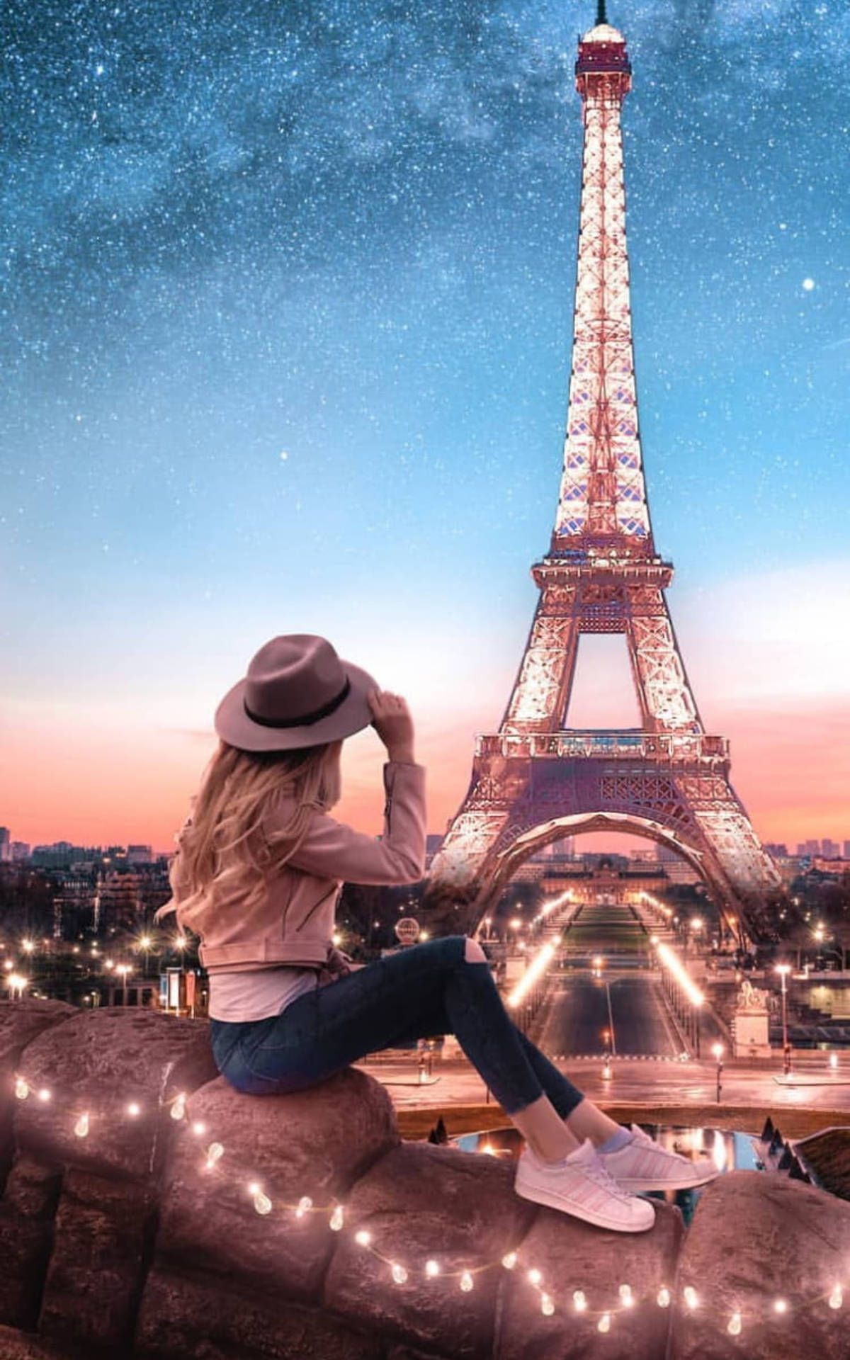 1200x1920 Download Single Girl In Paris Wallpaper