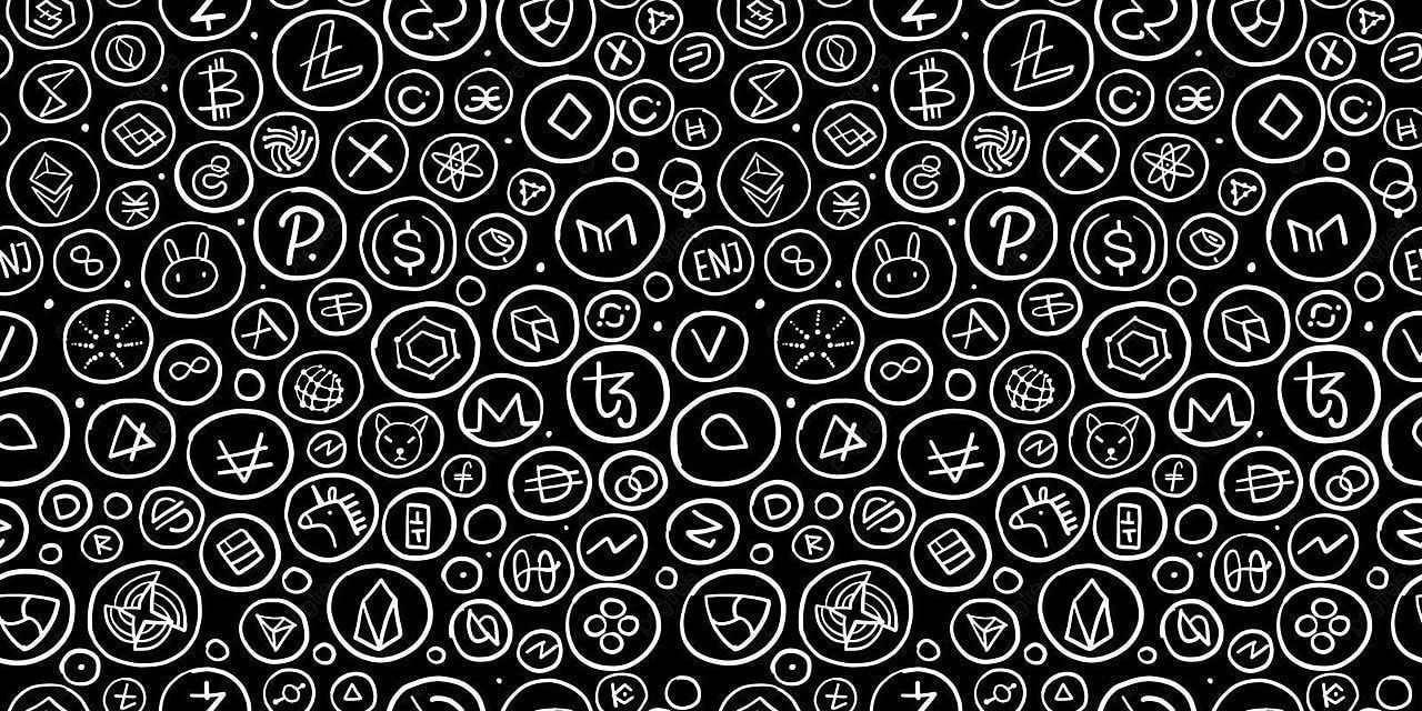 1280x640 Seamless Cryptocurrency Collection Of