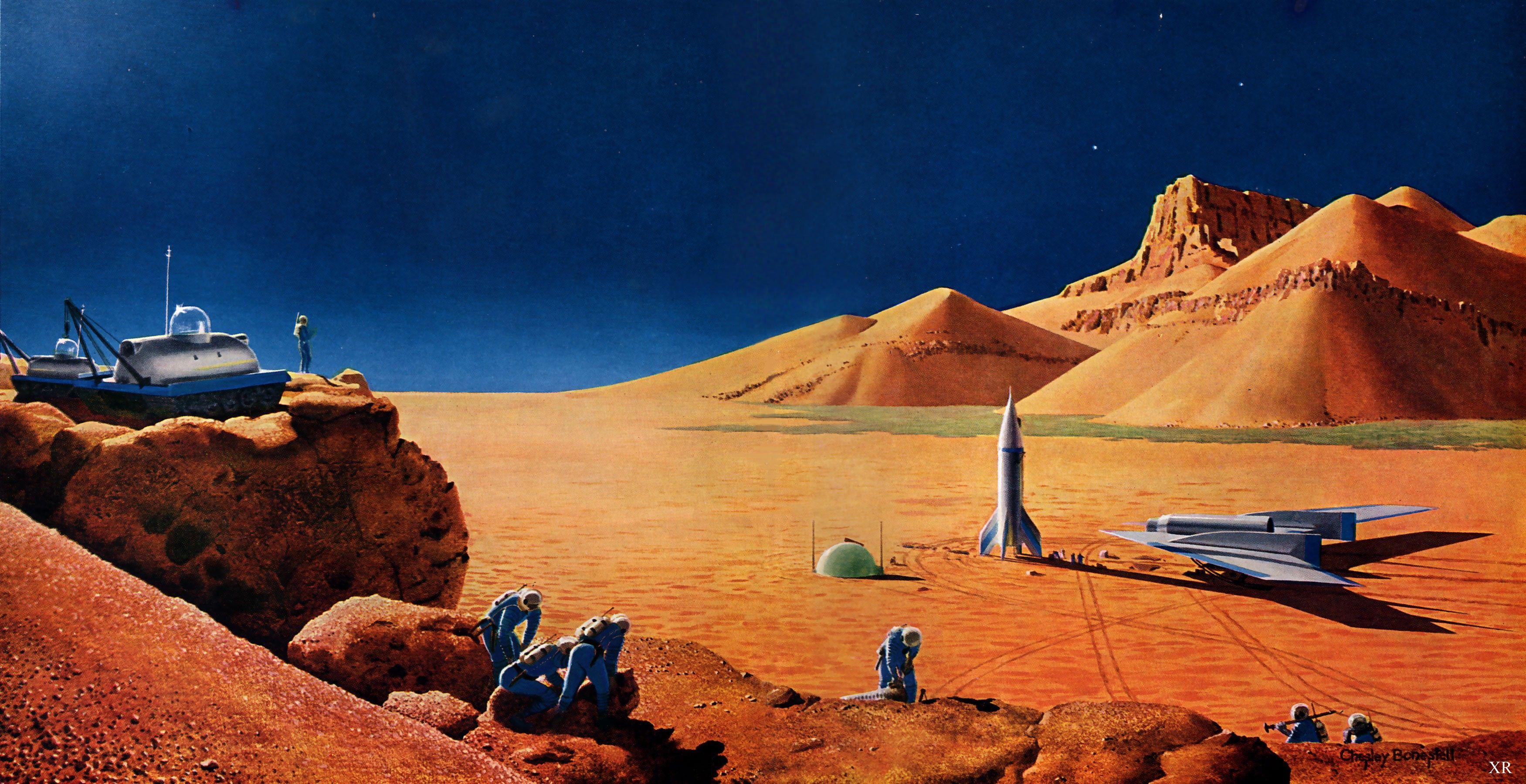 3502x1800 Retro Sci Fi Wallpaper (image in Collection)
