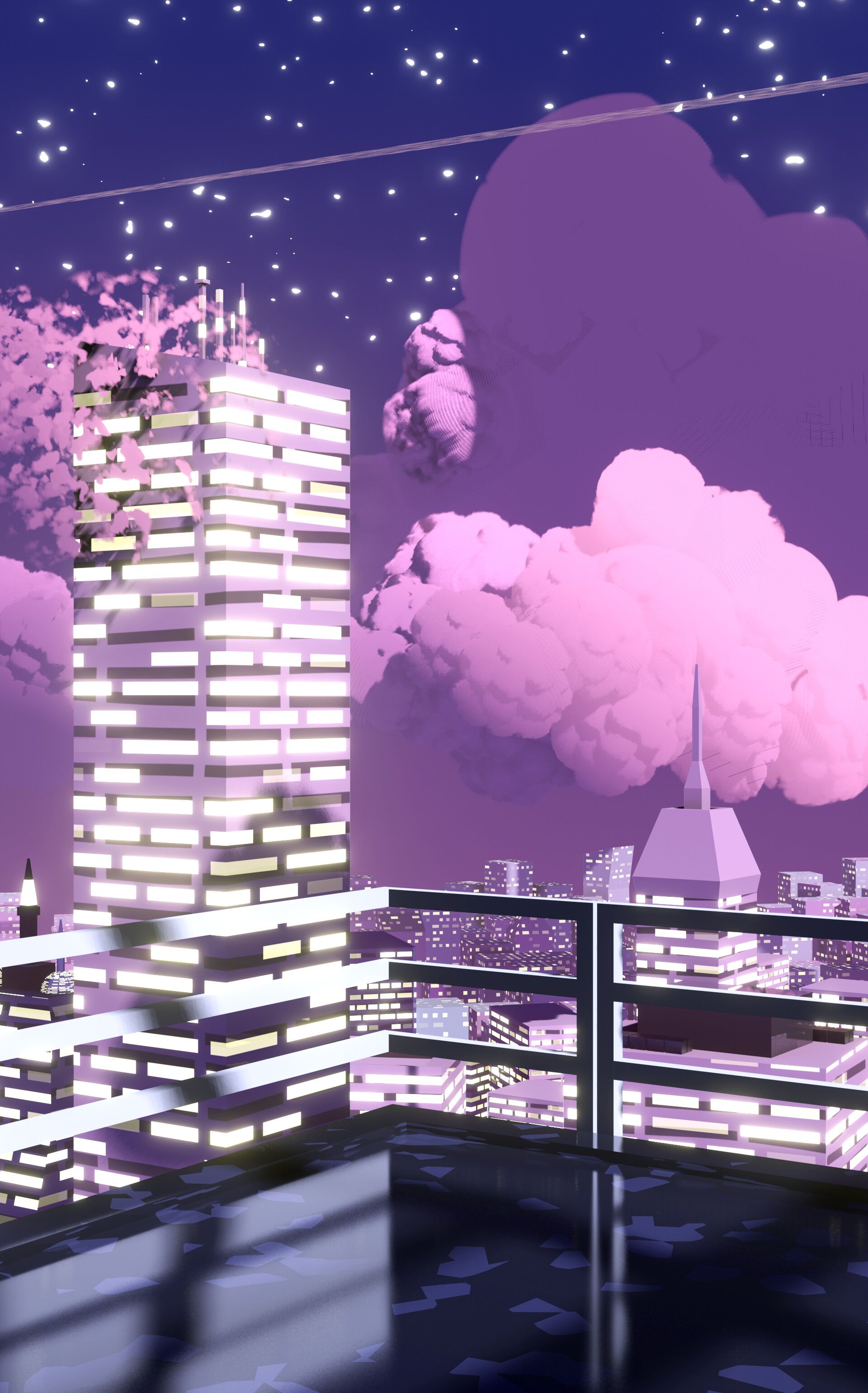 1920x3080 Anime City