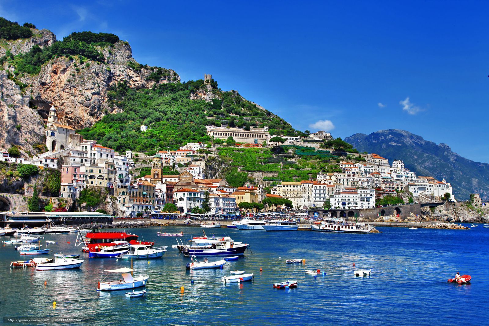 1600x1067 wallpaper Positano, Salerno, Italy