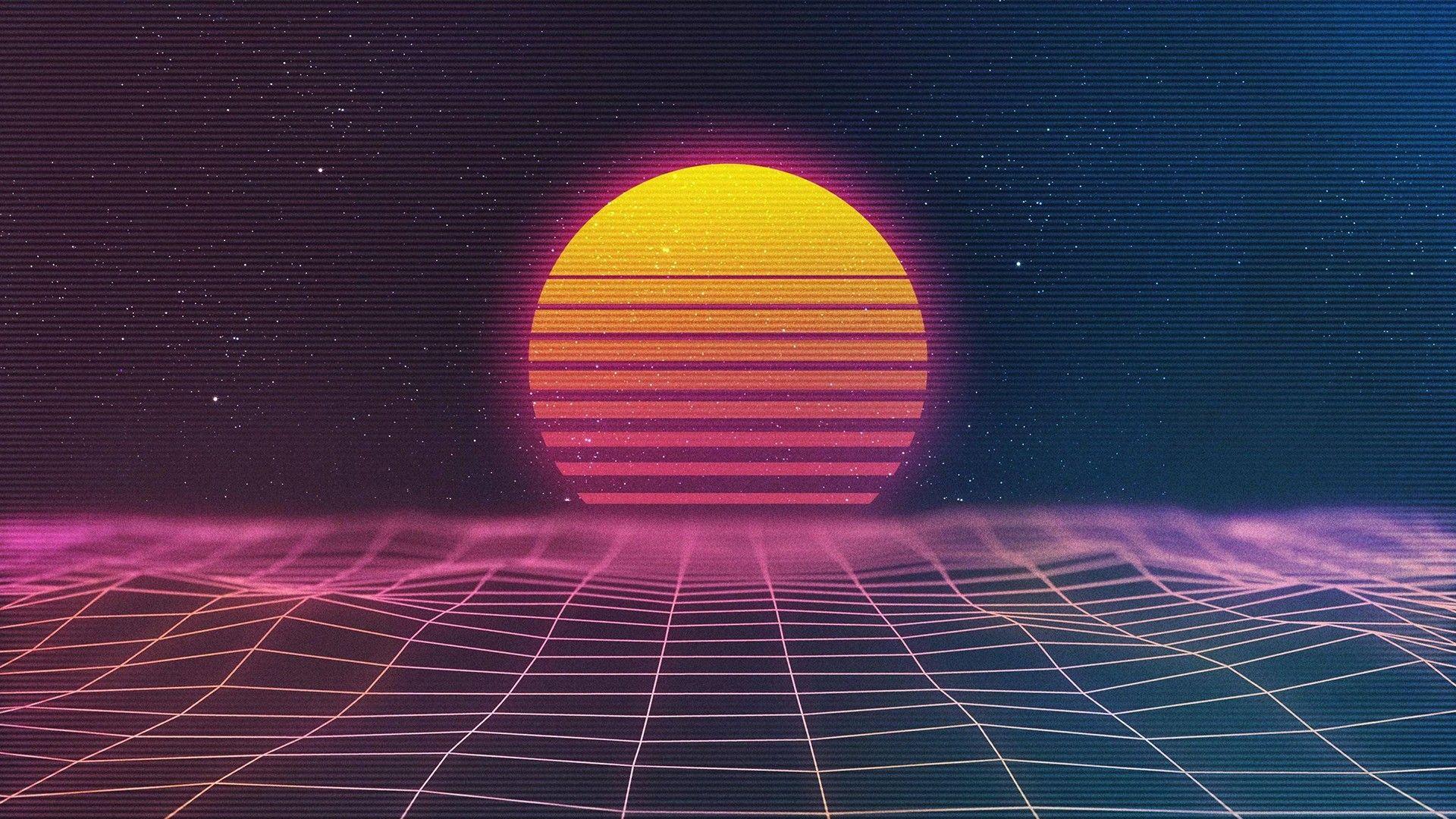 1920x1080 science fiction, Retro style, Digital art Wallpaper HD
