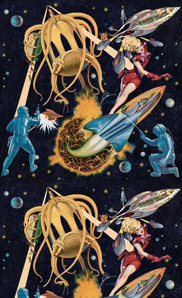 732x1200 Sci Fi Pulp Wallpaper