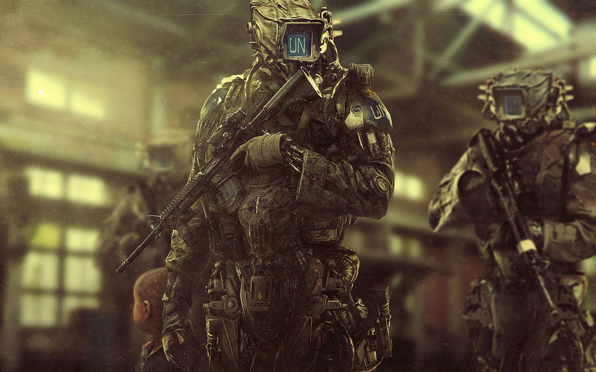1920x1200 Sci Fi Soldiers Wallpaper