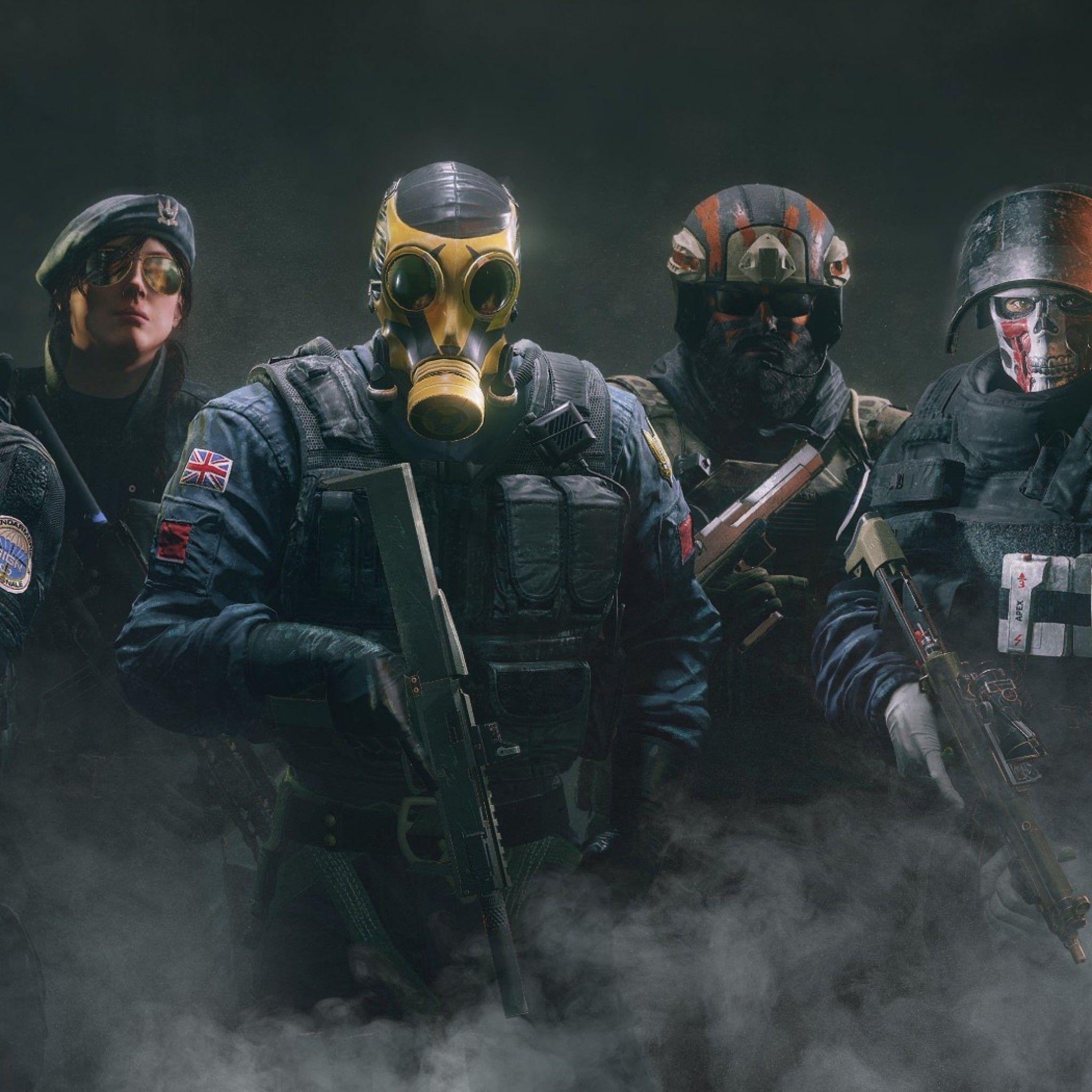2048x2048 Police Swat Wallpaper