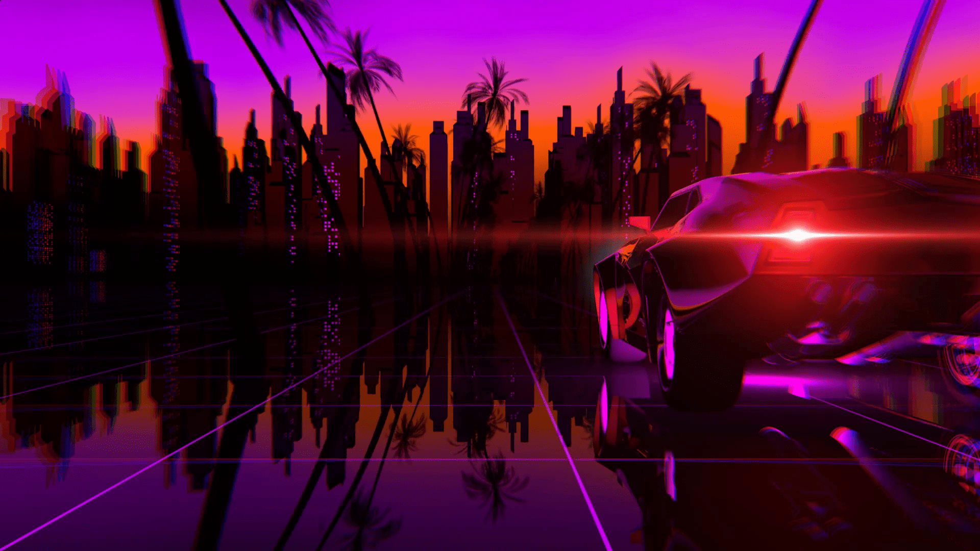 80s Retro Sci Fi Background With 3d Objects Vector Re - vrogue.co