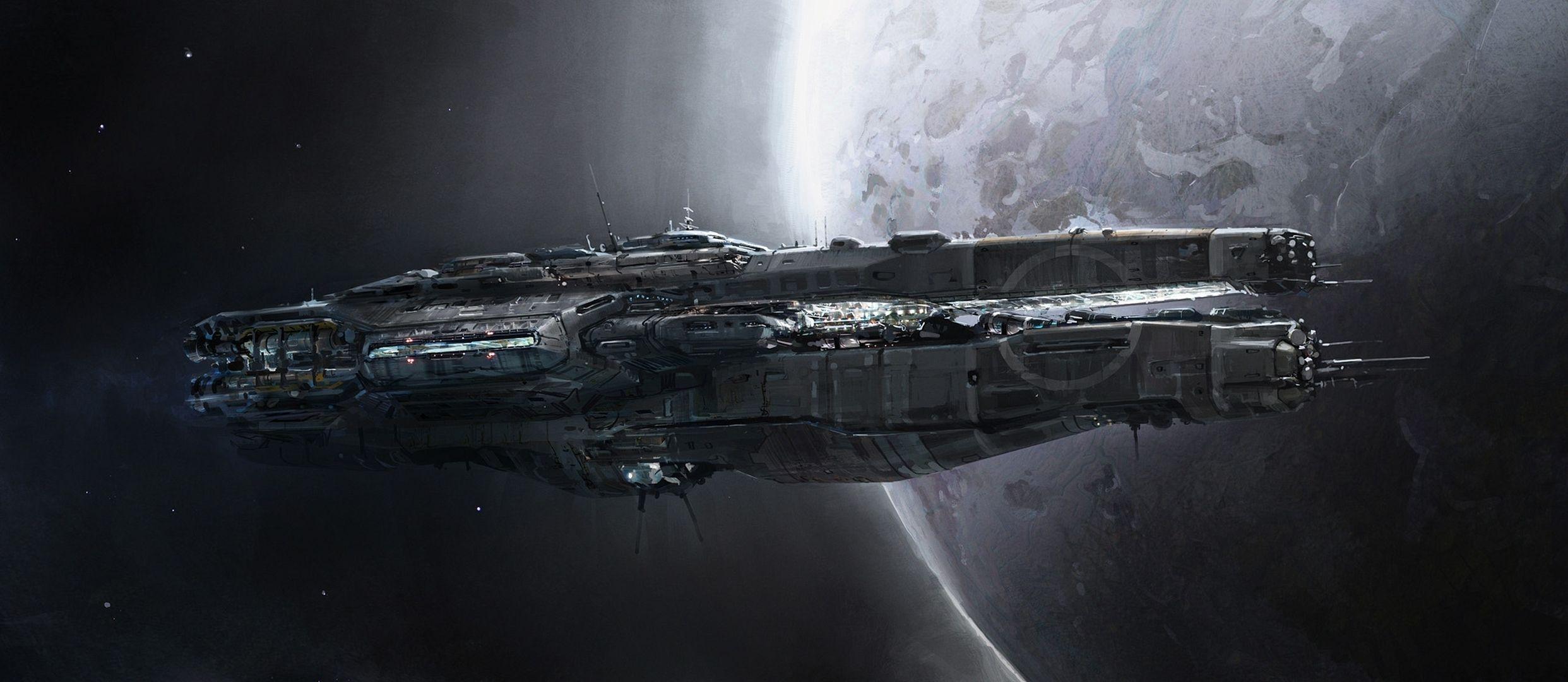 sci fi ships concept art