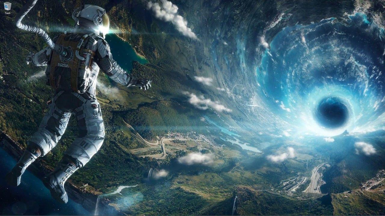1280x720 Space Astronout Sci Fi Animated Wallpaper